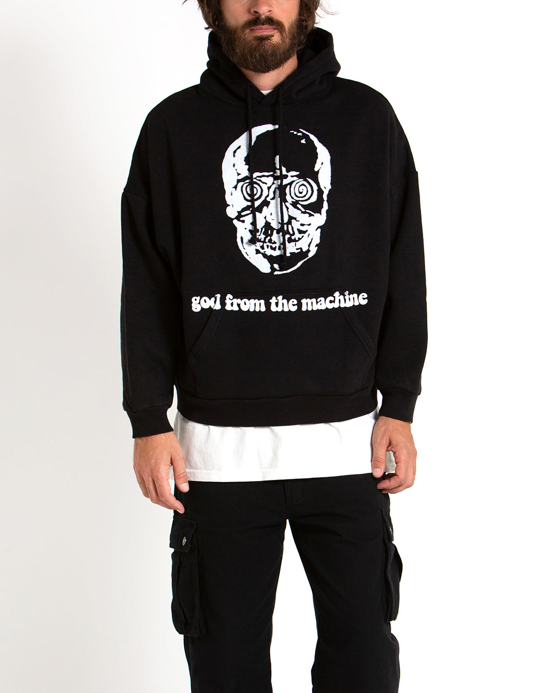 Skull Hoodie - True Black