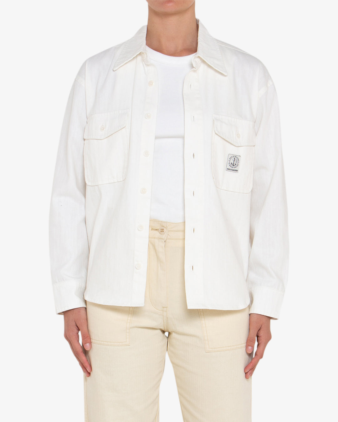 Usn Shirt - Vintage White Chambray