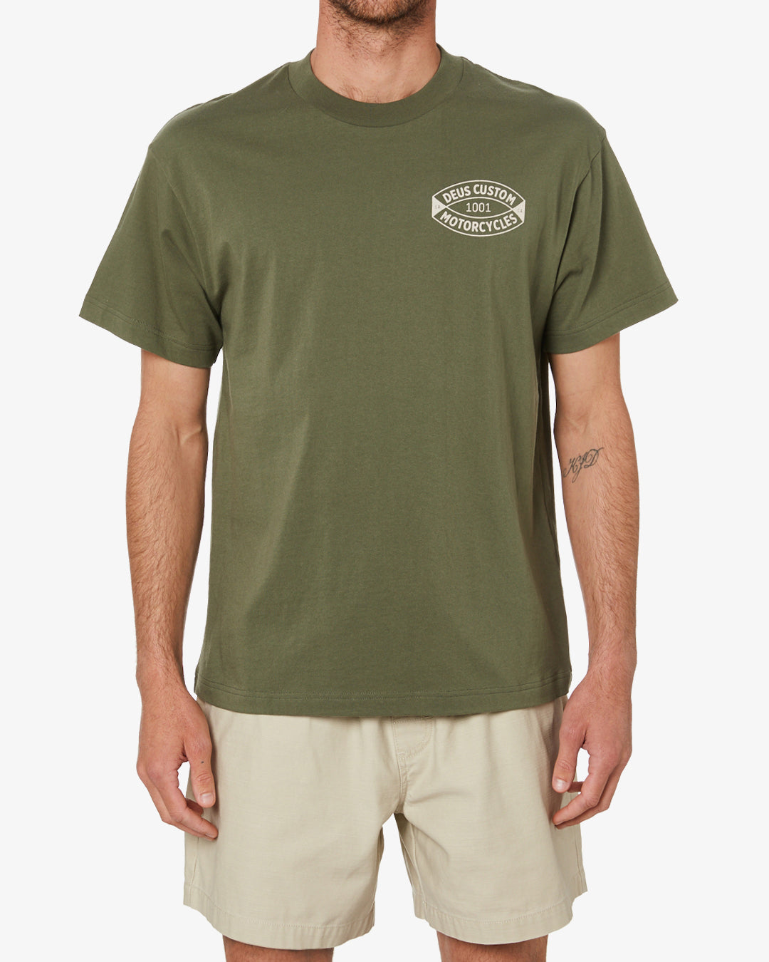 Harlem Tee (Box Fit) - Lichen Green