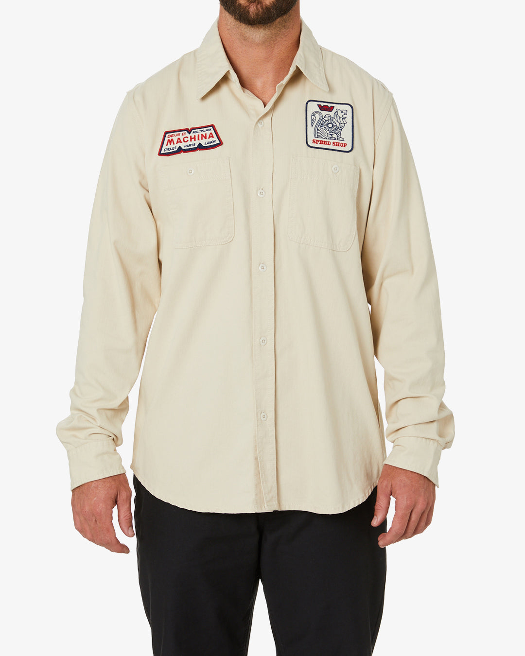 Speed Shop Shirt (Regular Fit) - Dirty White