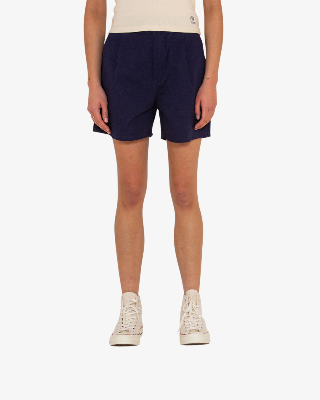Pauline Pleat Short (Relaxed Fit) - Twilight Blue