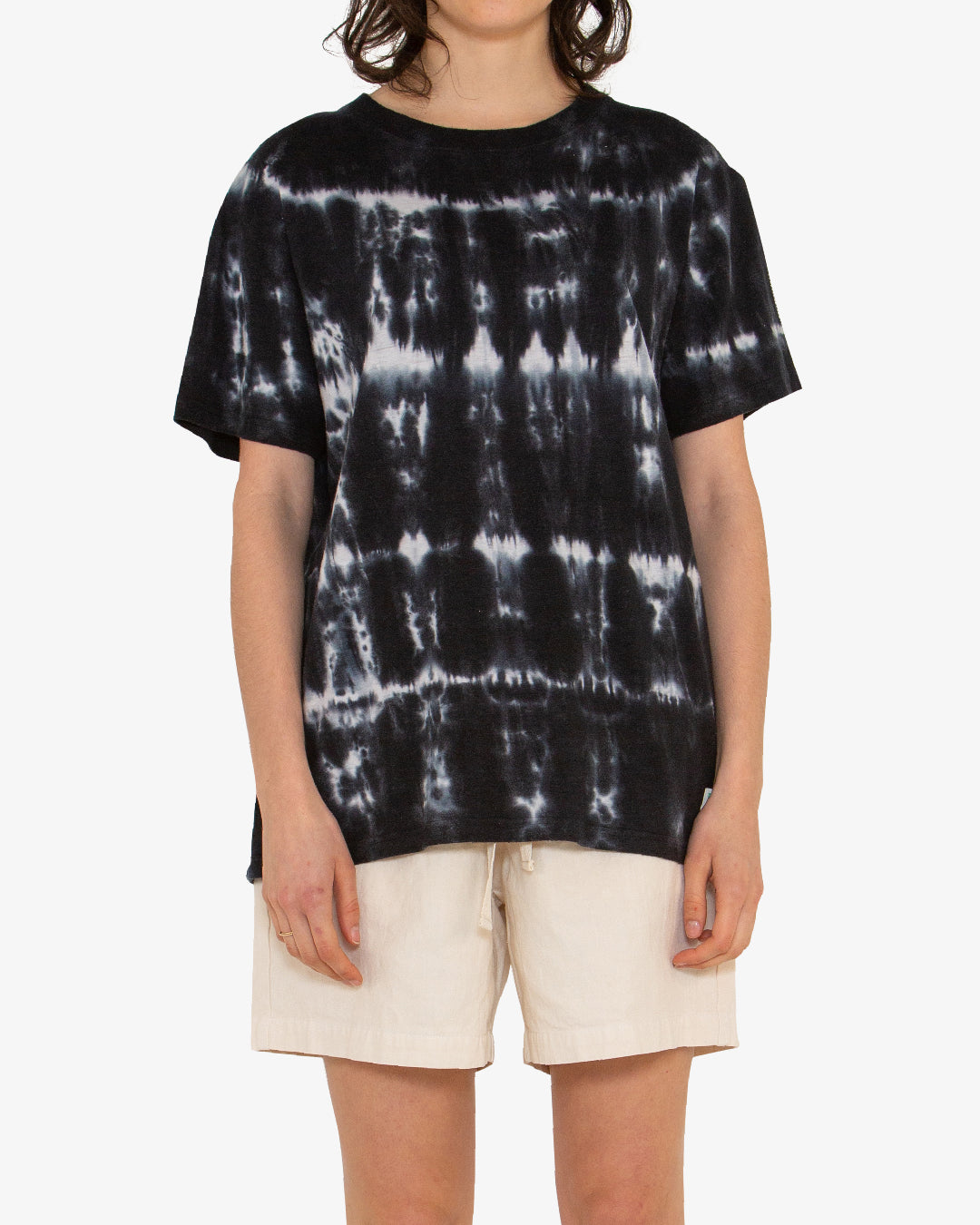 Lorrie Tee (Oversized Fit) - Shadow Grey Tie Dye