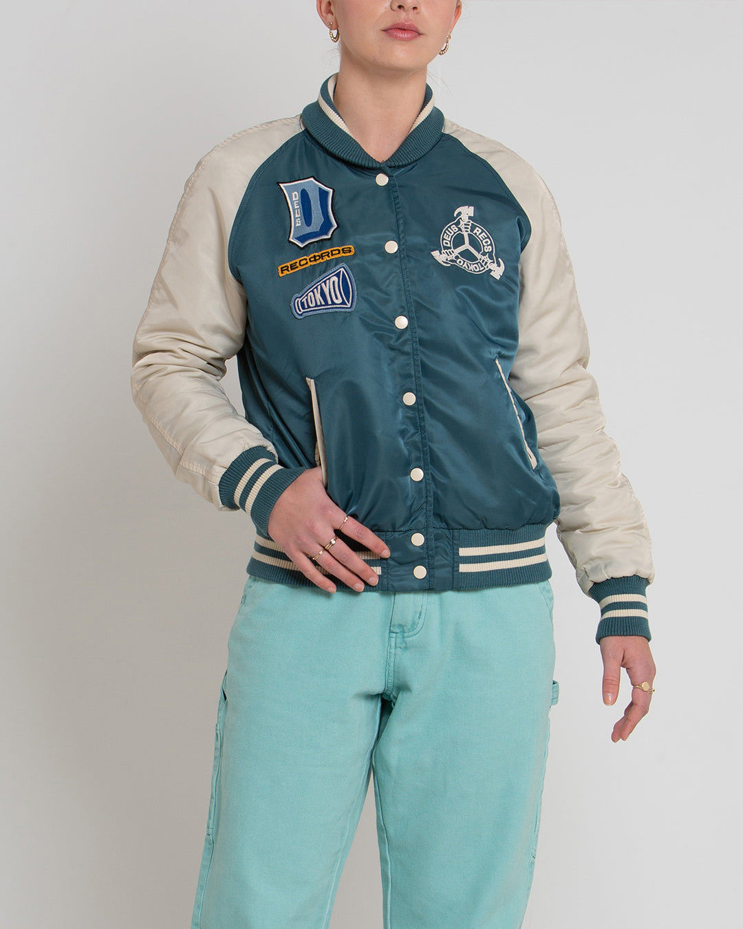 Chromatic Varsity Jacket - Mallard