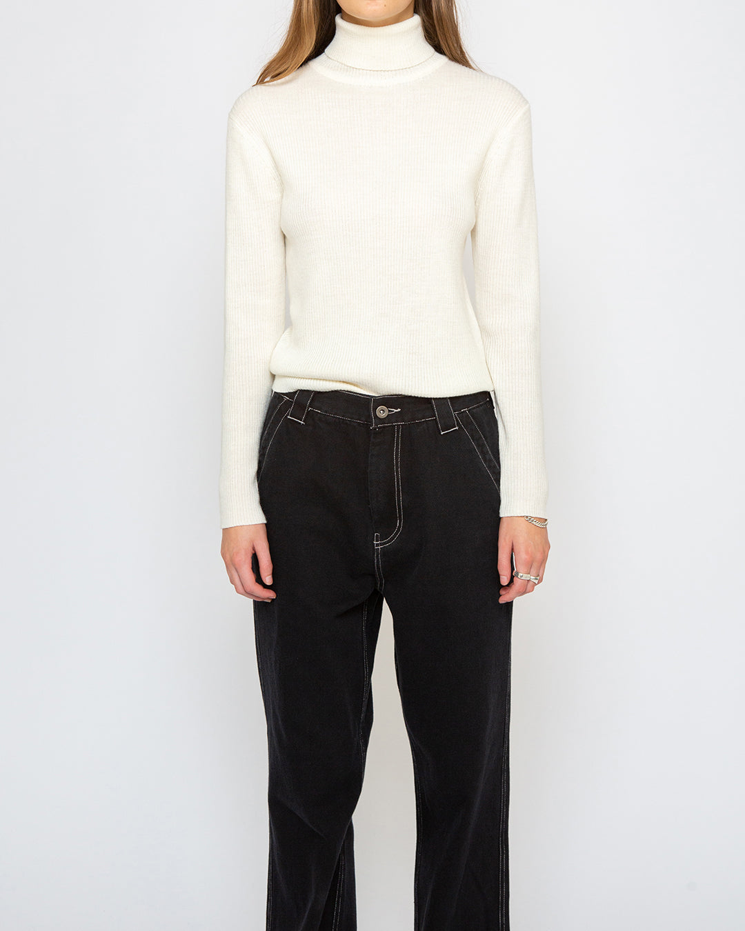 Karma Turtle Neck (Slim Fit) - Natural