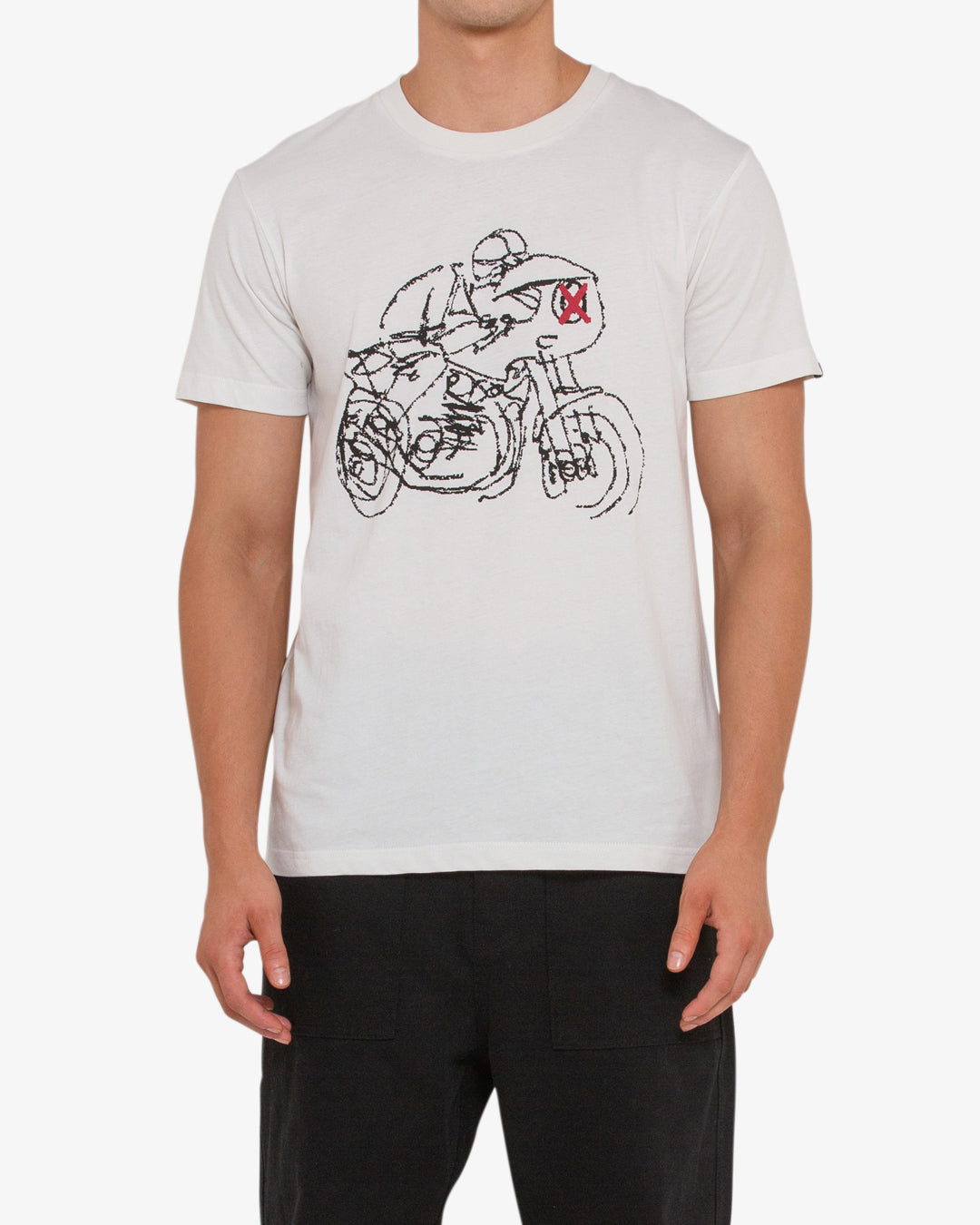 Riding Tee - Vintage White