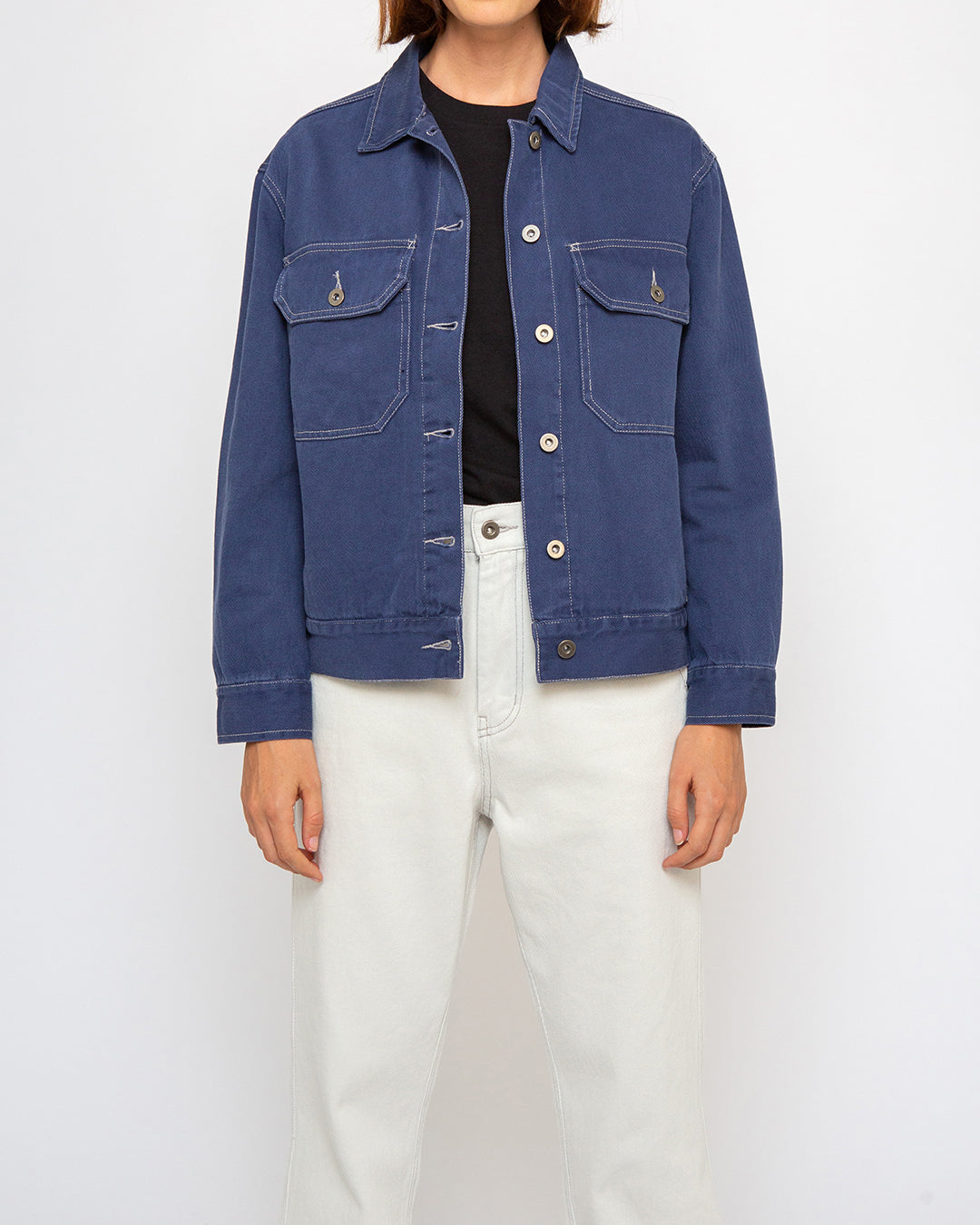 Coby Jacket (Oversized Fit) - Indigo