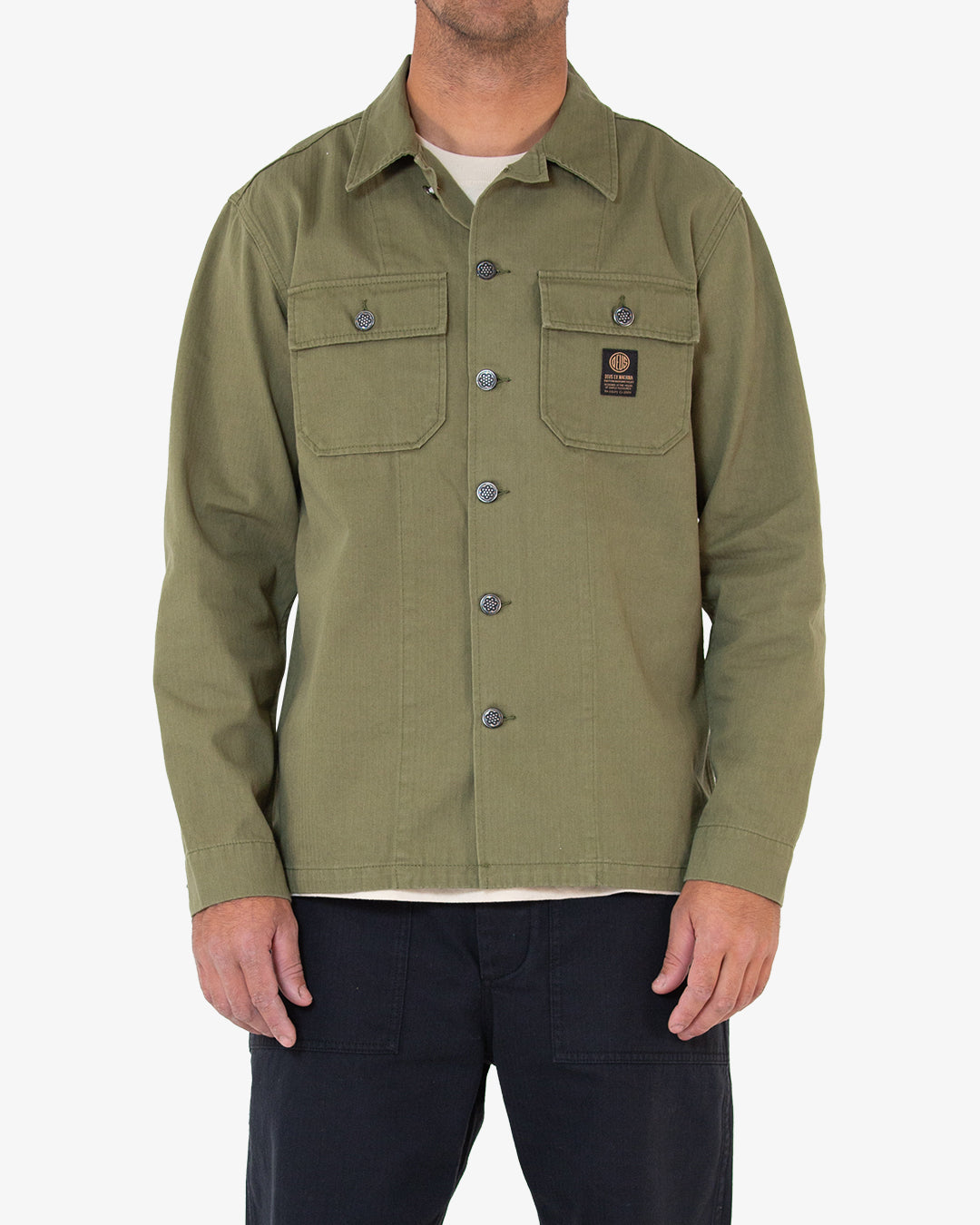 Hbt Military Overshirt (Regular Fit) - Capulet Olive