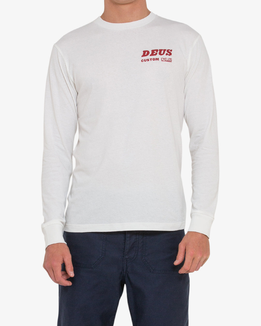 Speedway Long Sleeve Tee - Vintage White