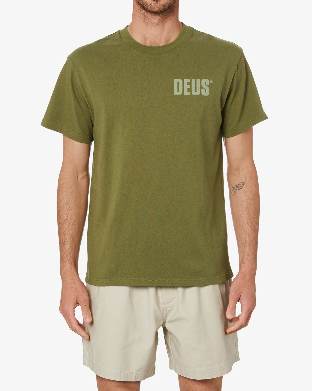 Based Tee (Box Fit) - Olive