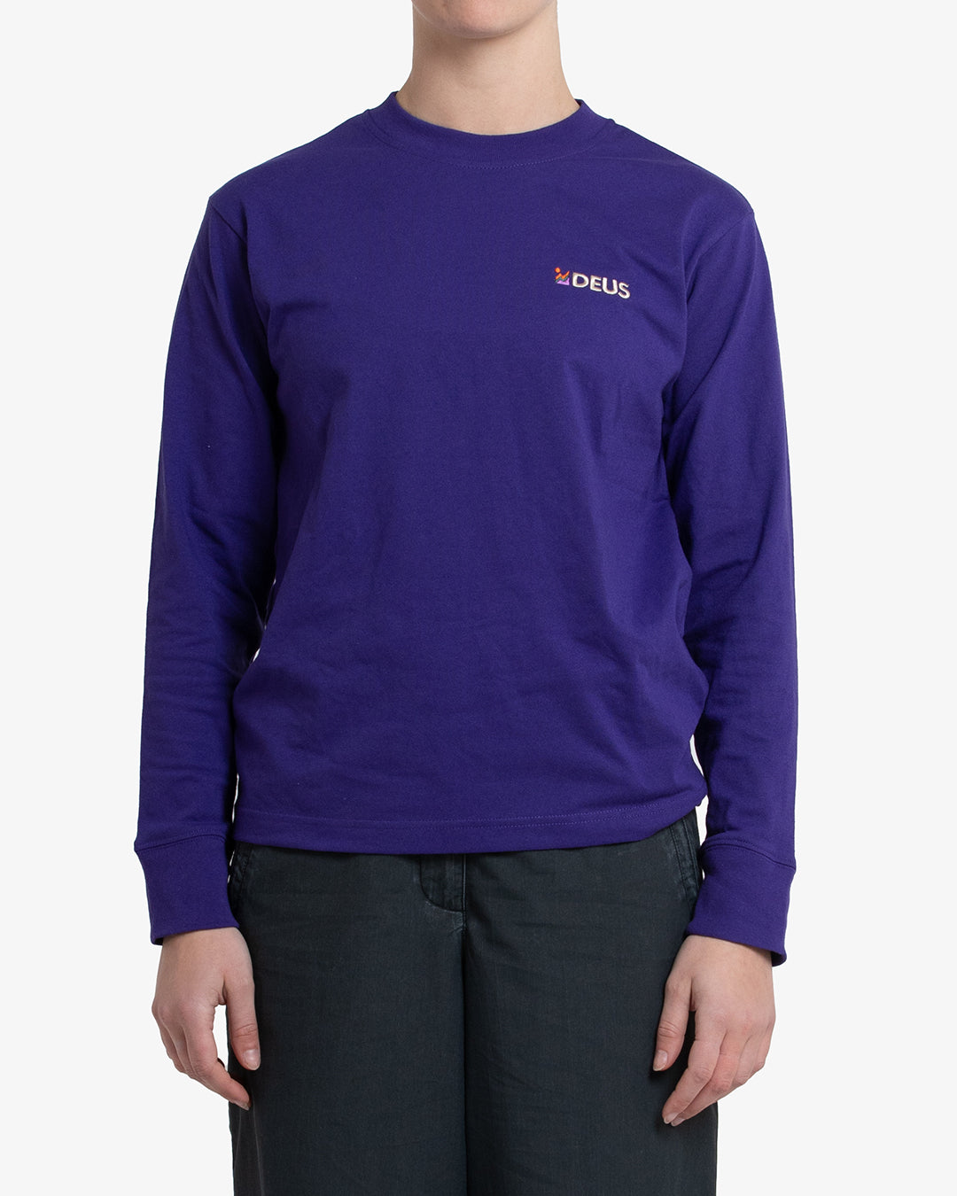 Foxtrot Long Sleeve Tee - Deep Blue