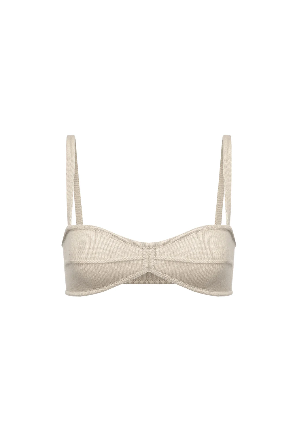 Brassière en Pur Cachemire - Sable