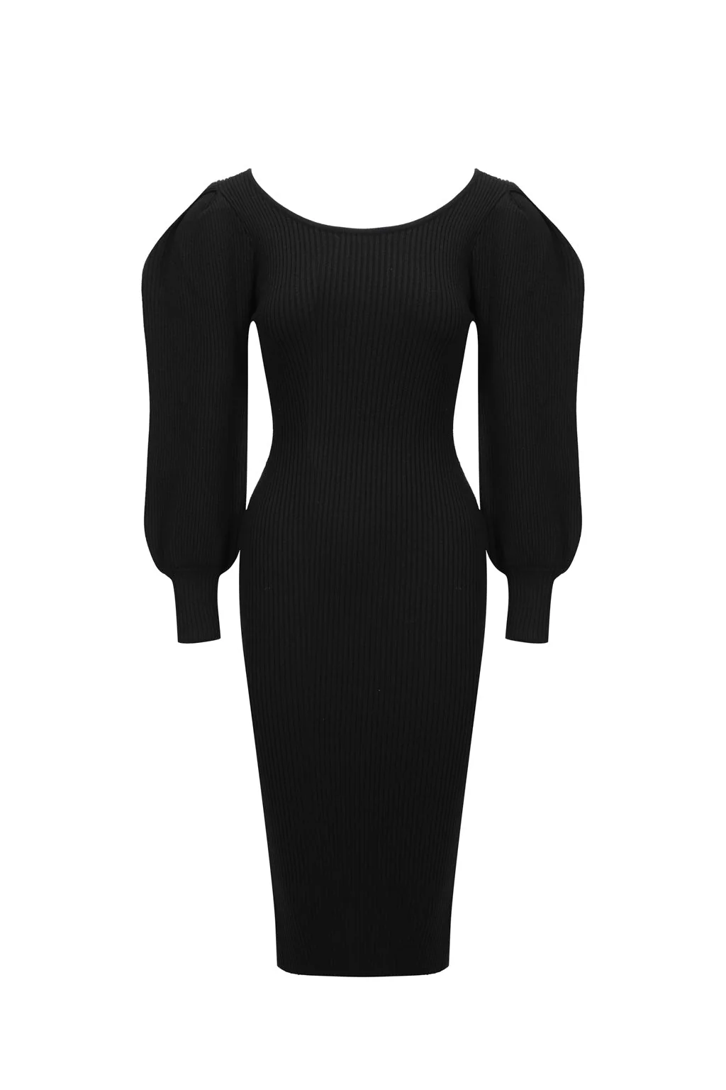 Robe en maille presque parfaite - noir