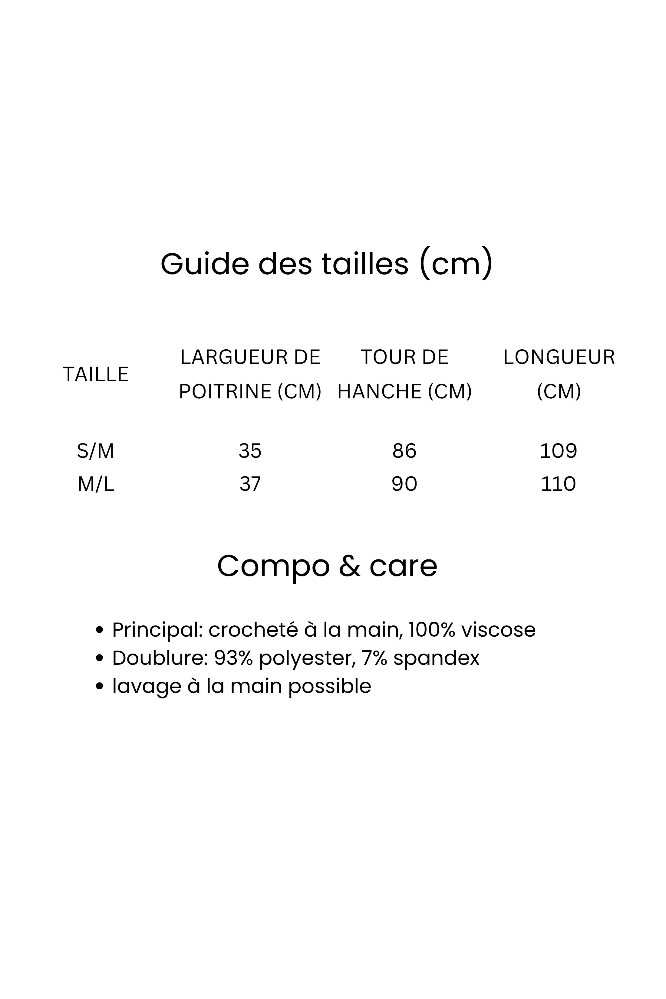 Robe en maille dos-nu à crochet - noir