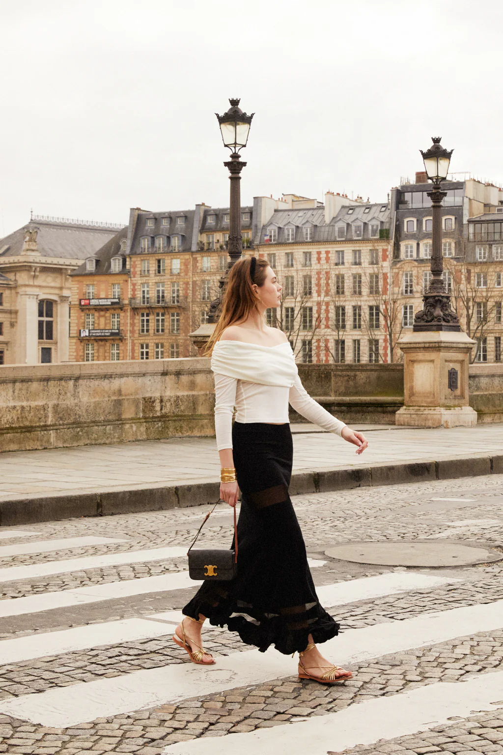 Jupe en maille opaque - noir