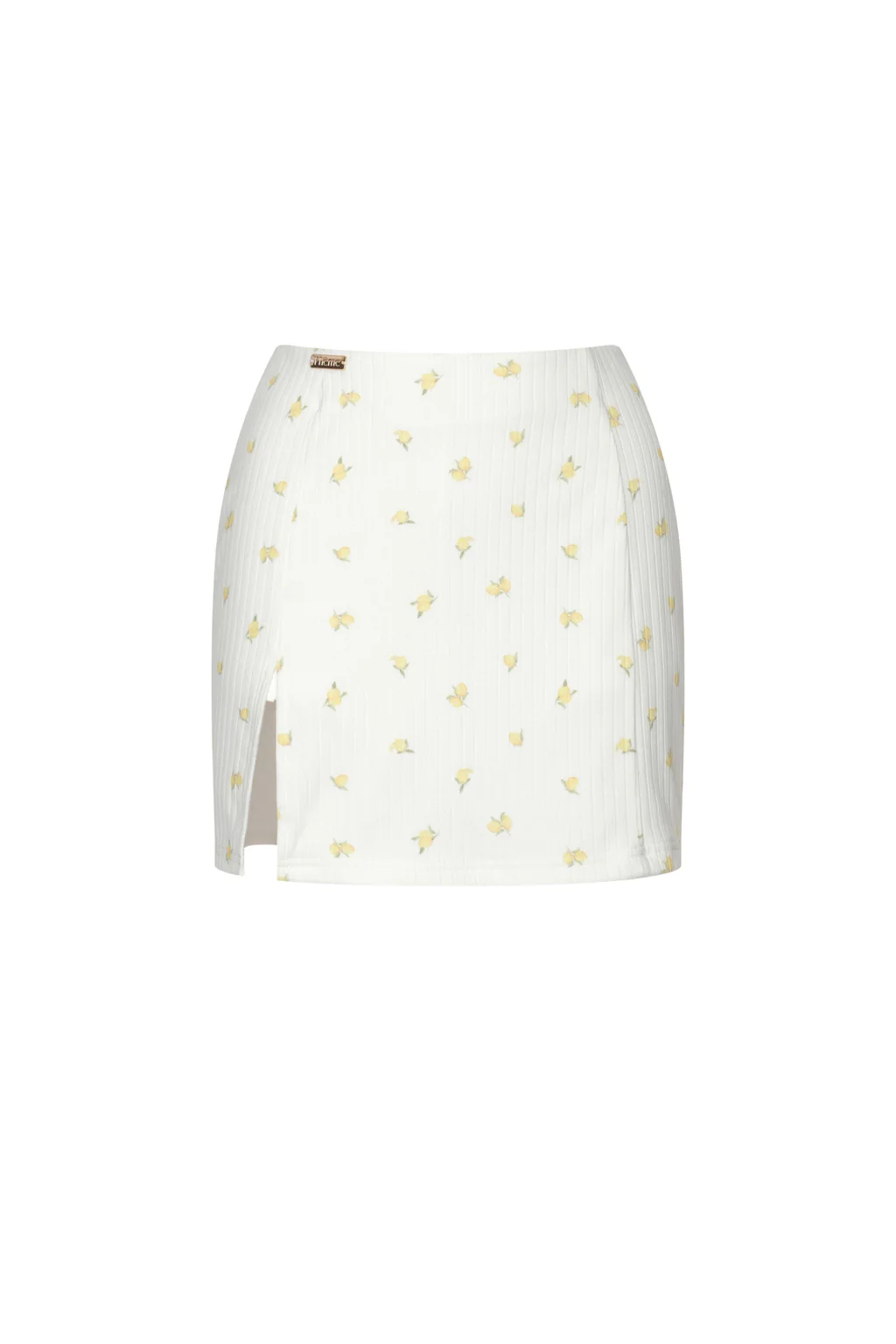 Jupe Mini Stretch avec Short Intégré Citron