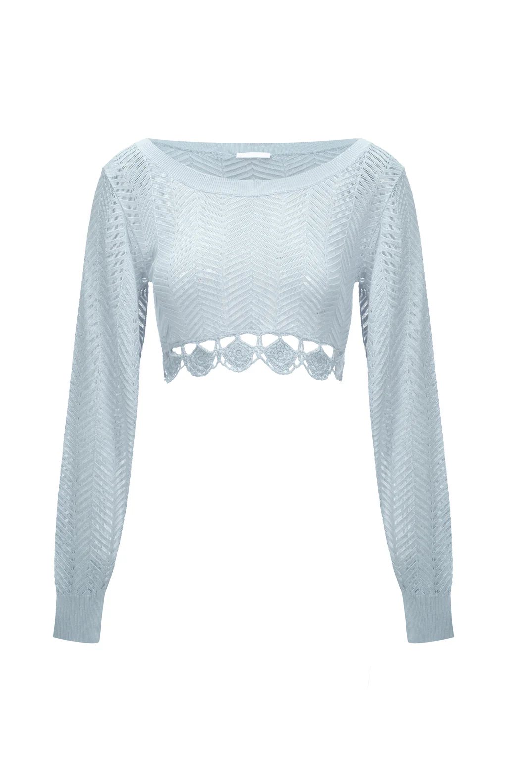 Haut en Maille au Crochet - Gris