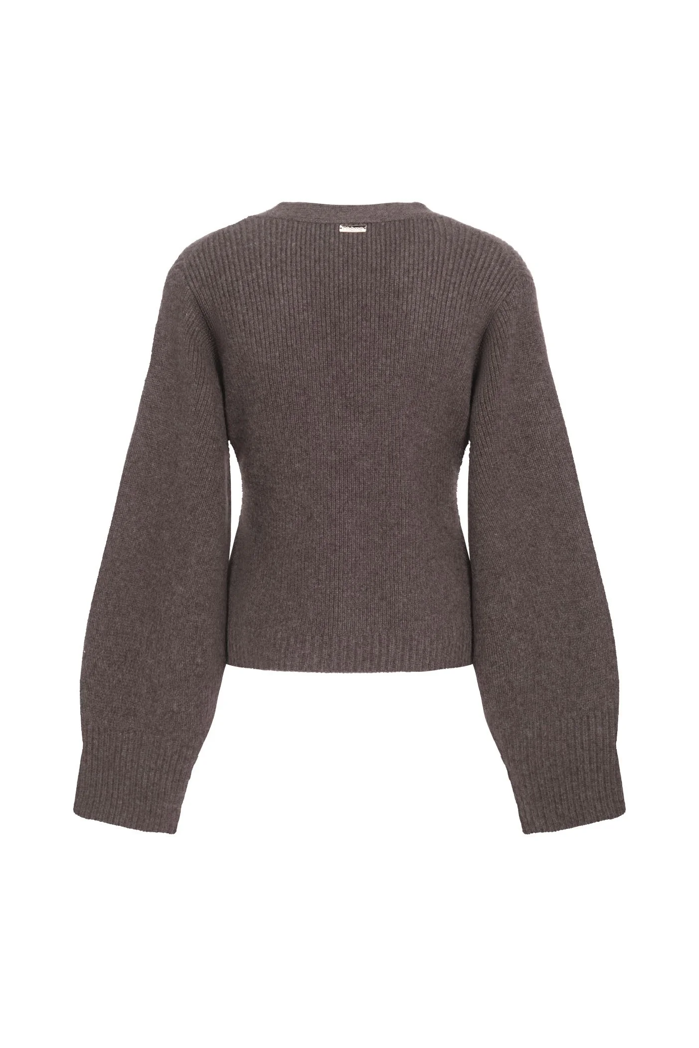 Cardigan en pur cachemire avec broderie - Gris foncé