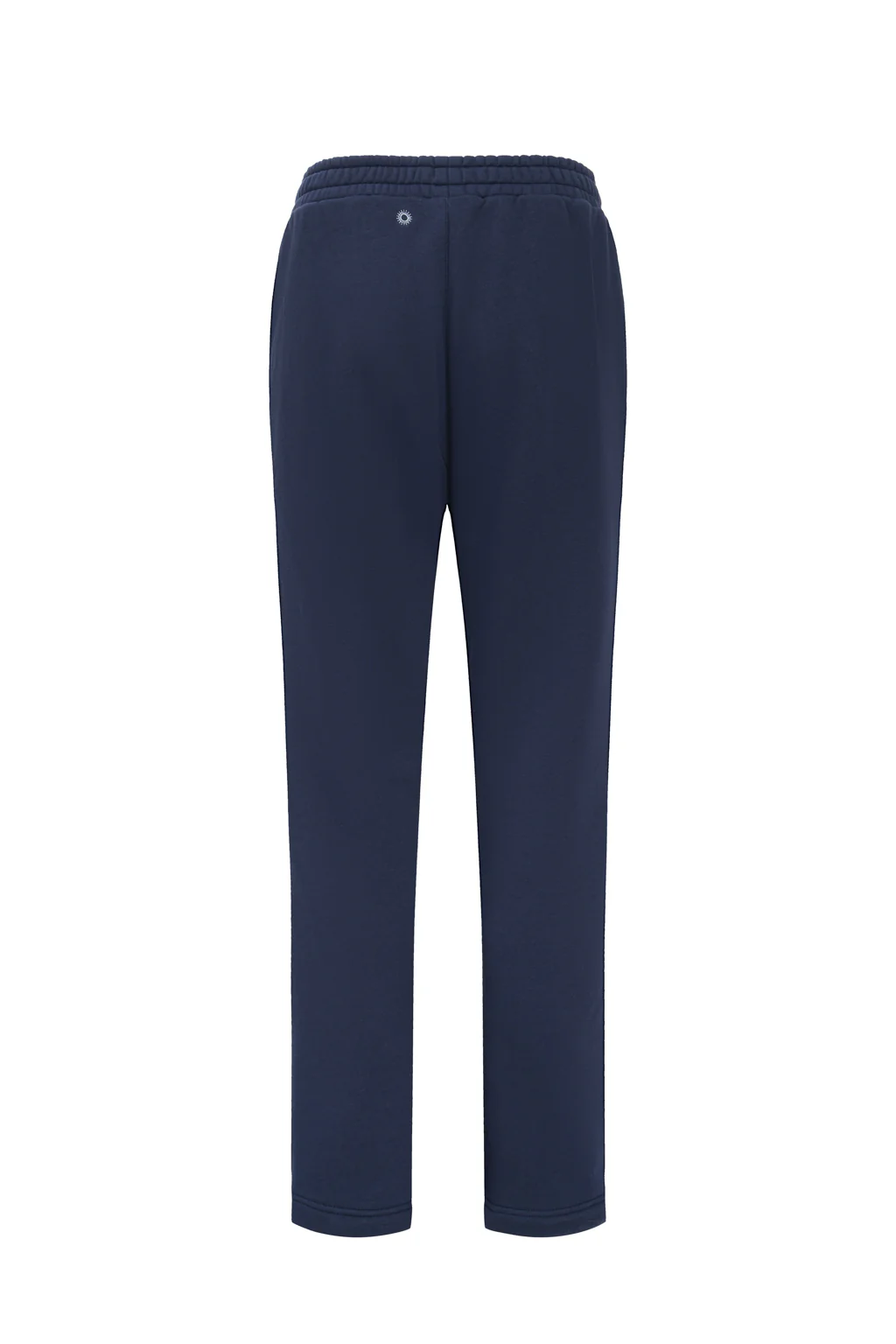 Pantalon sweat en jersey de coton mélangé à broderies - bleu marine