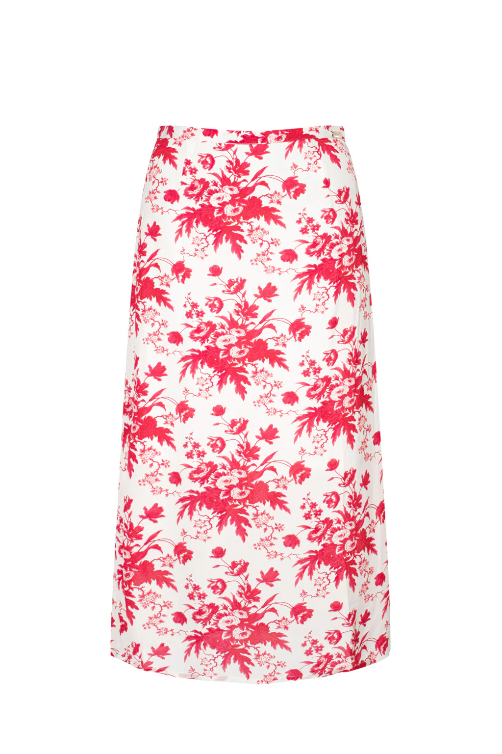 Jupe Midi en Crêpe Fine Imprimée - Érable