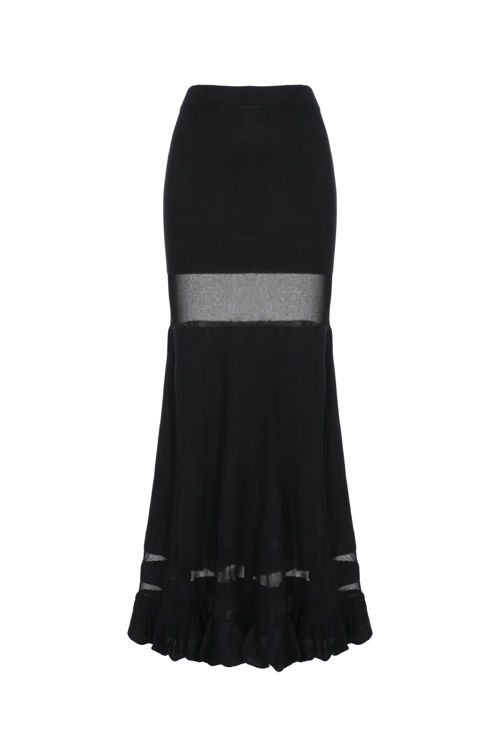Jupe en maille opaque - noir