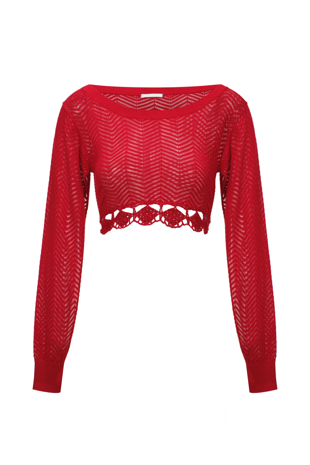 Haut en Maille au Crochet - Rouge