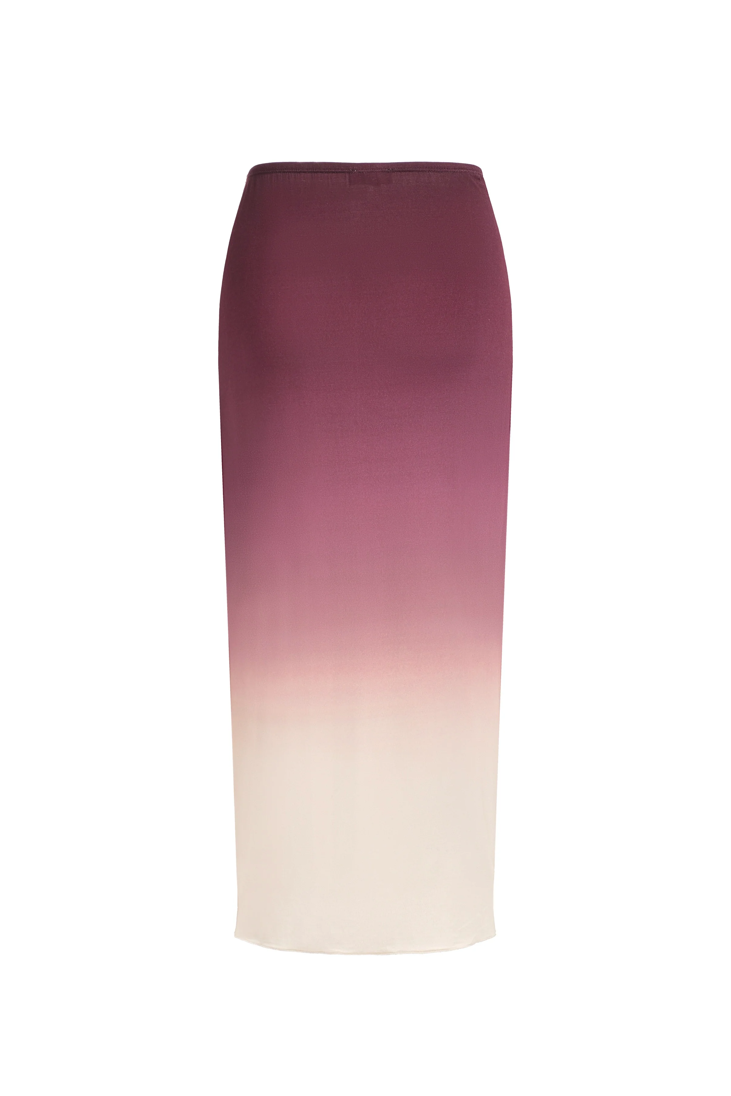 Jupe en jersey à imprimé dégradé - Prune