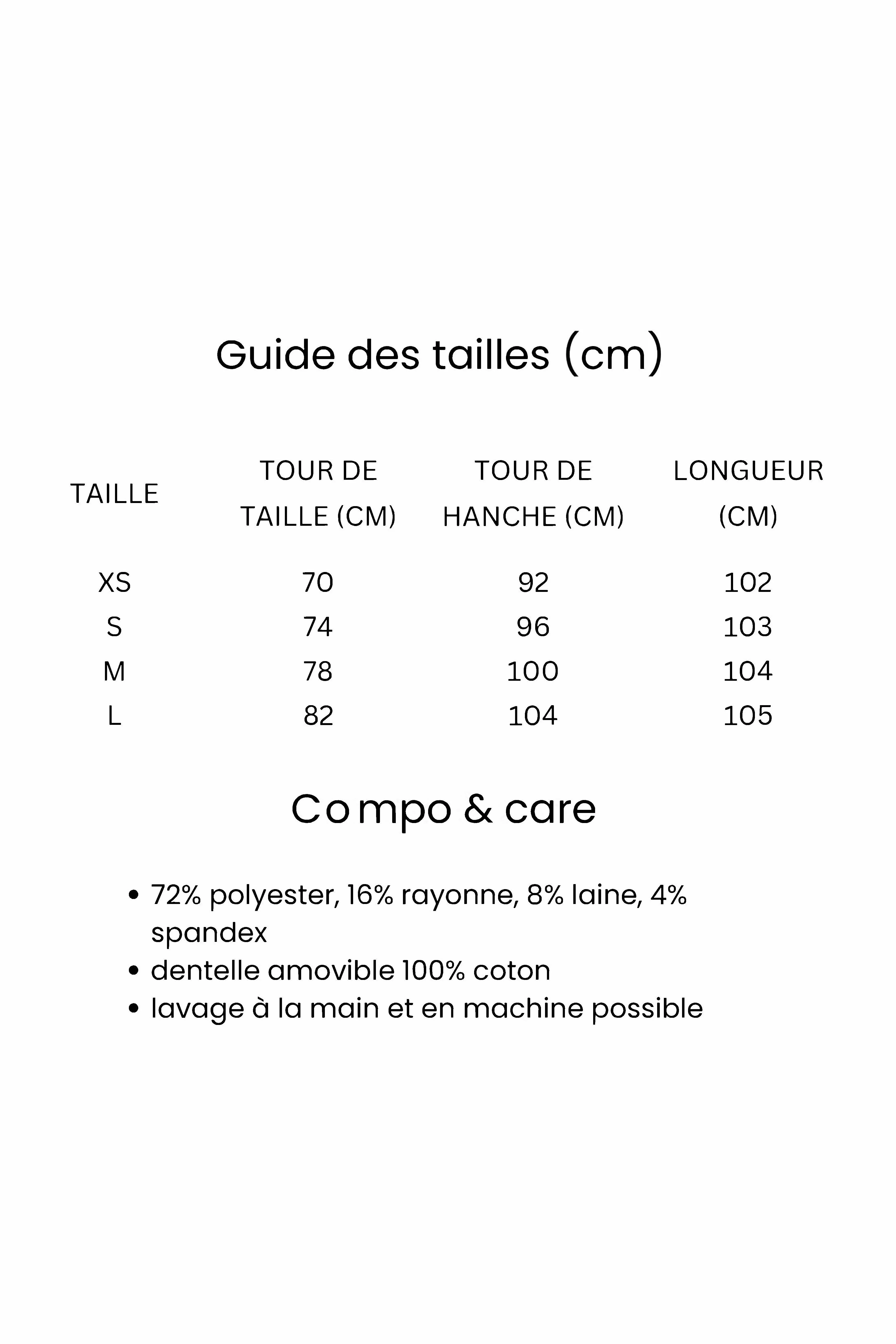Pantalon Droit Trompe-l'œil Orné Dentelle Noir