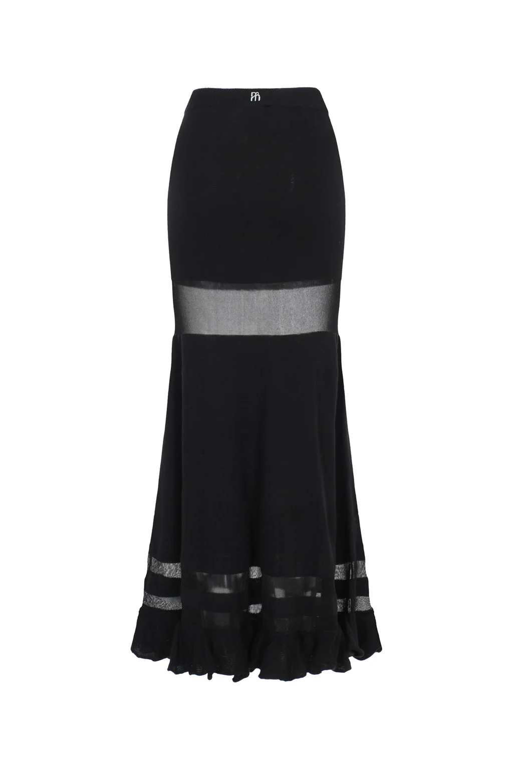 Jupe en maille opaque - noir