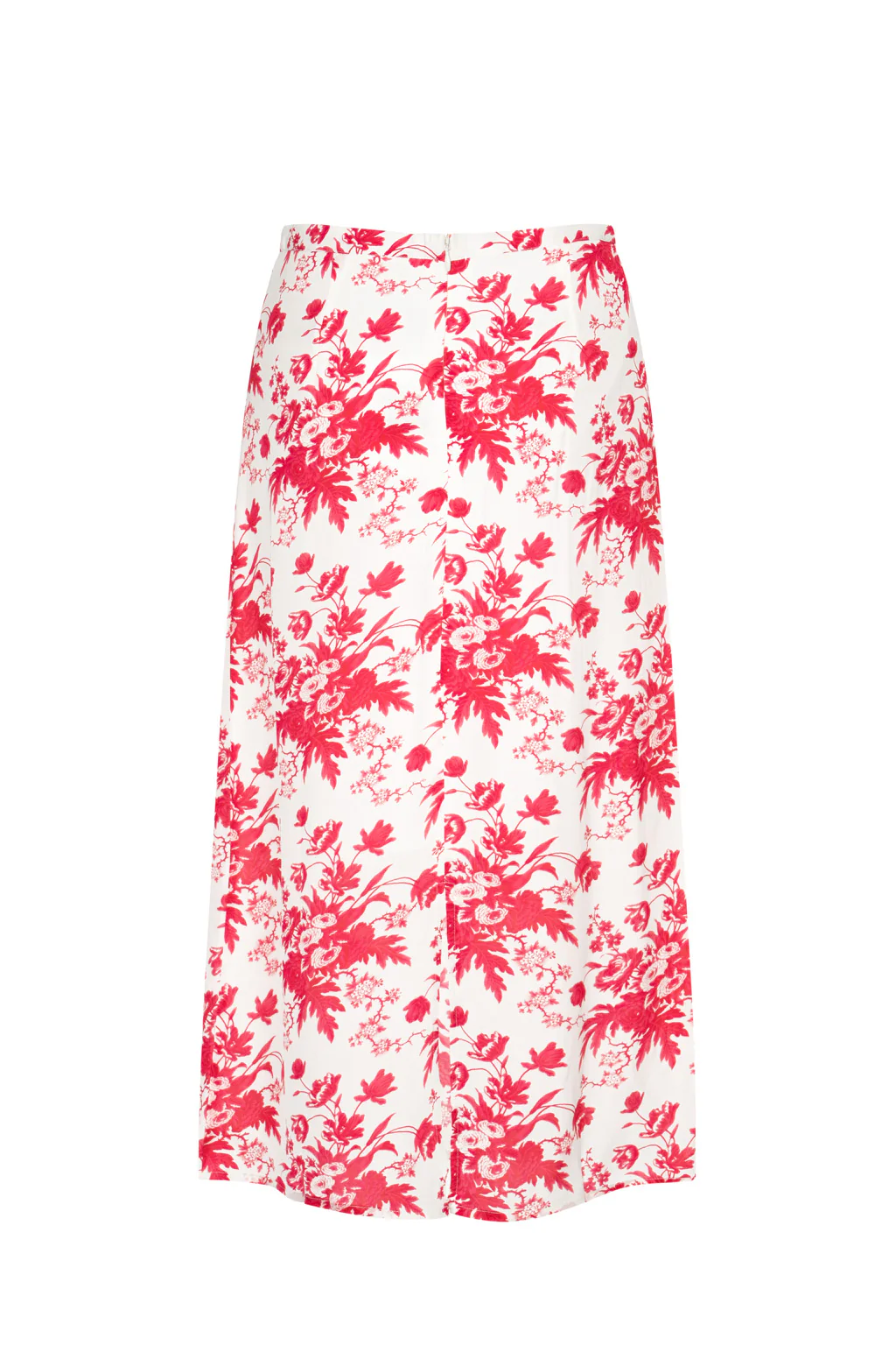 Jupe Midi en Crêpe Fine Imprimée - Érable