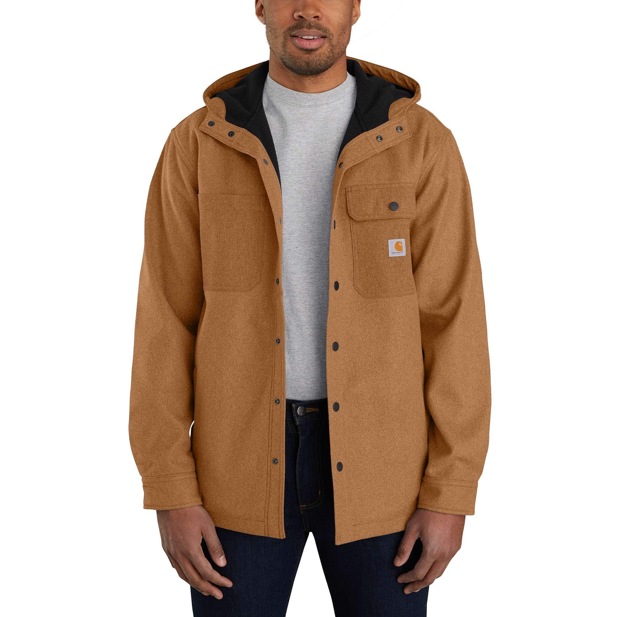 Rain Defender Relaxed Fit Heavyweight Hooded Shirt Jac - Carhartt Outlet