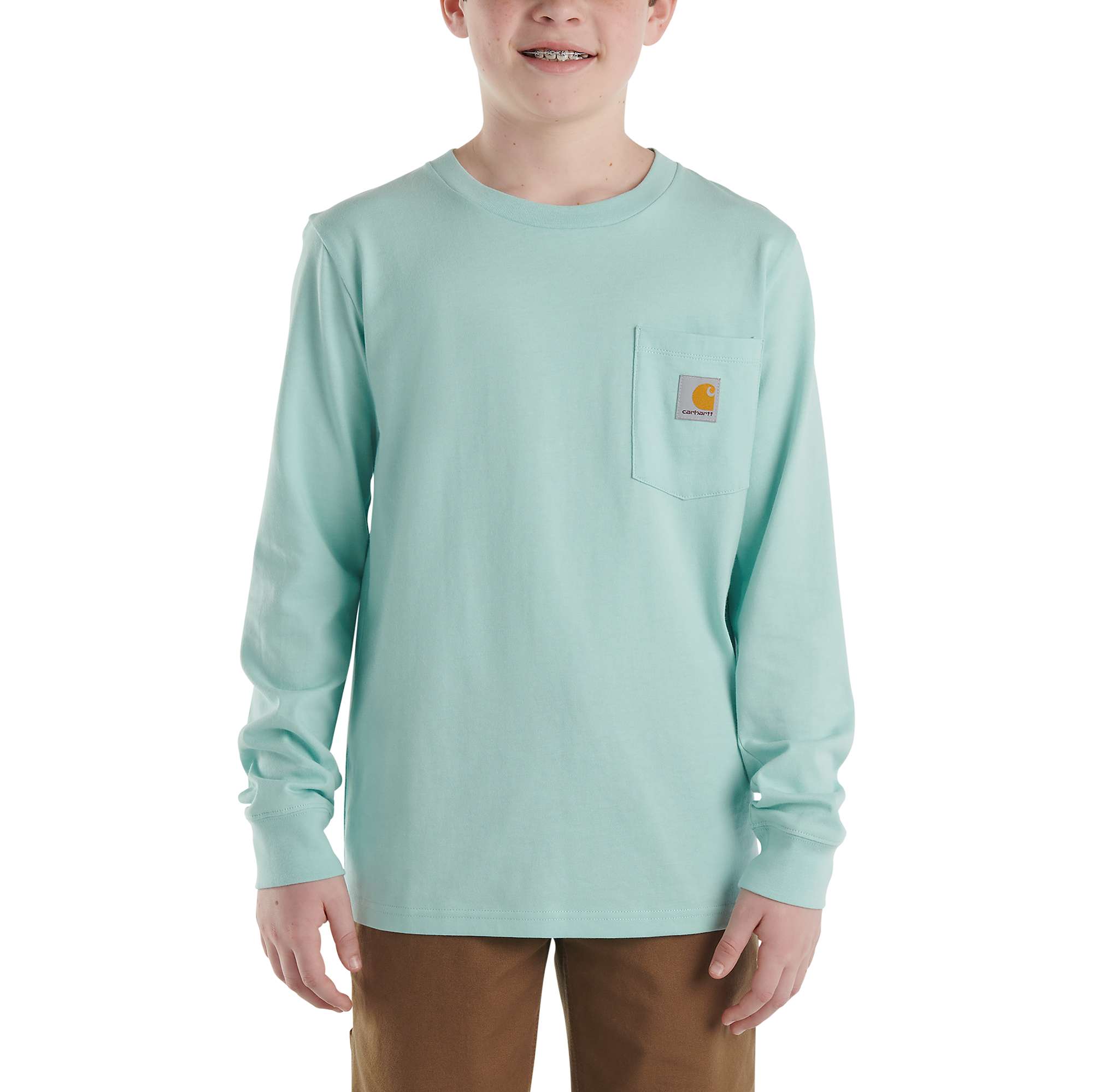 Boys' Long-Sleeve Pocket T-Shirt - Carhartt Outlet