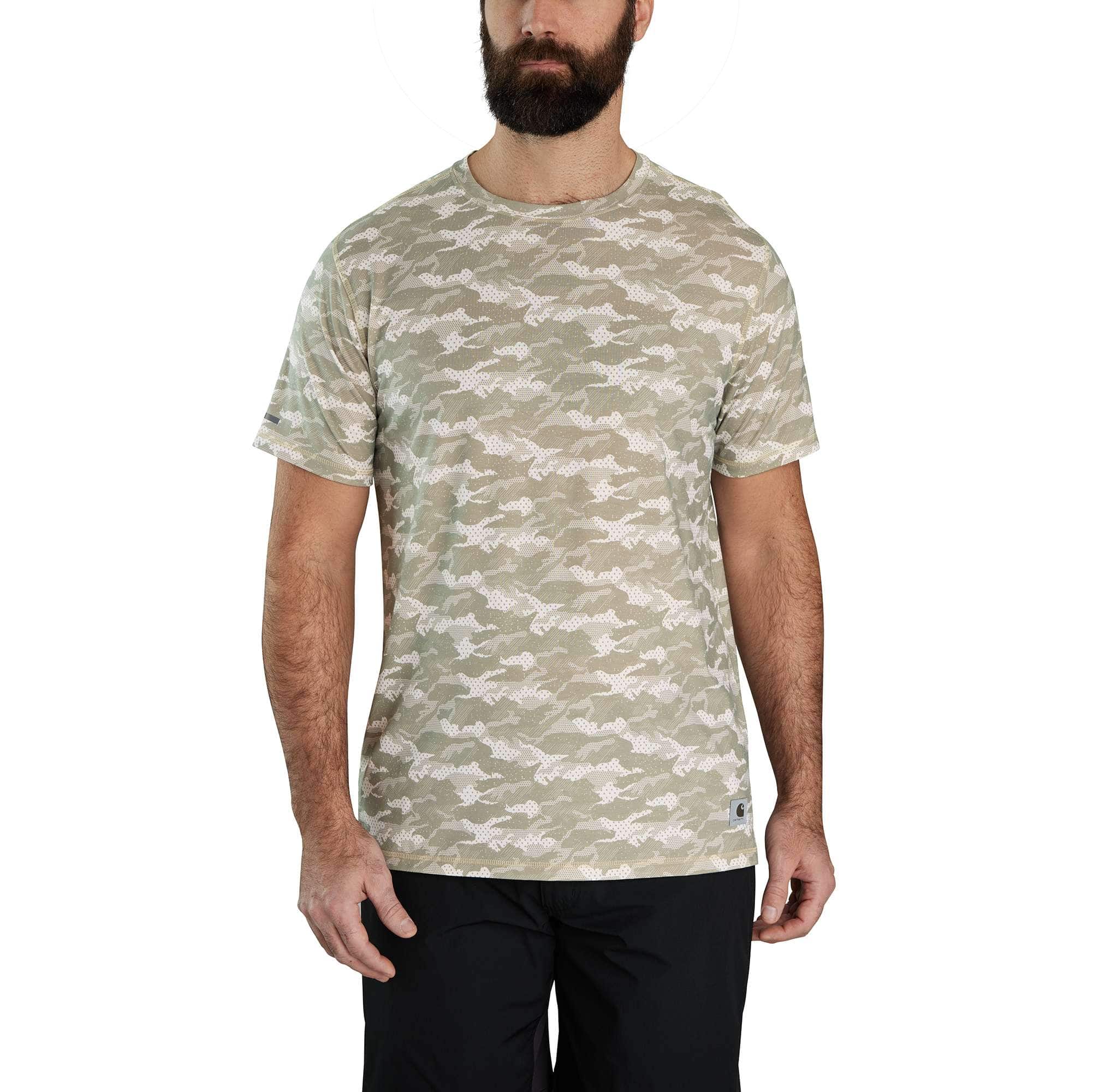 Carhartt Force Relaxed Fit Short-Sleeve Lightweight Camo Print T-Shirt - Carhartt Outlet