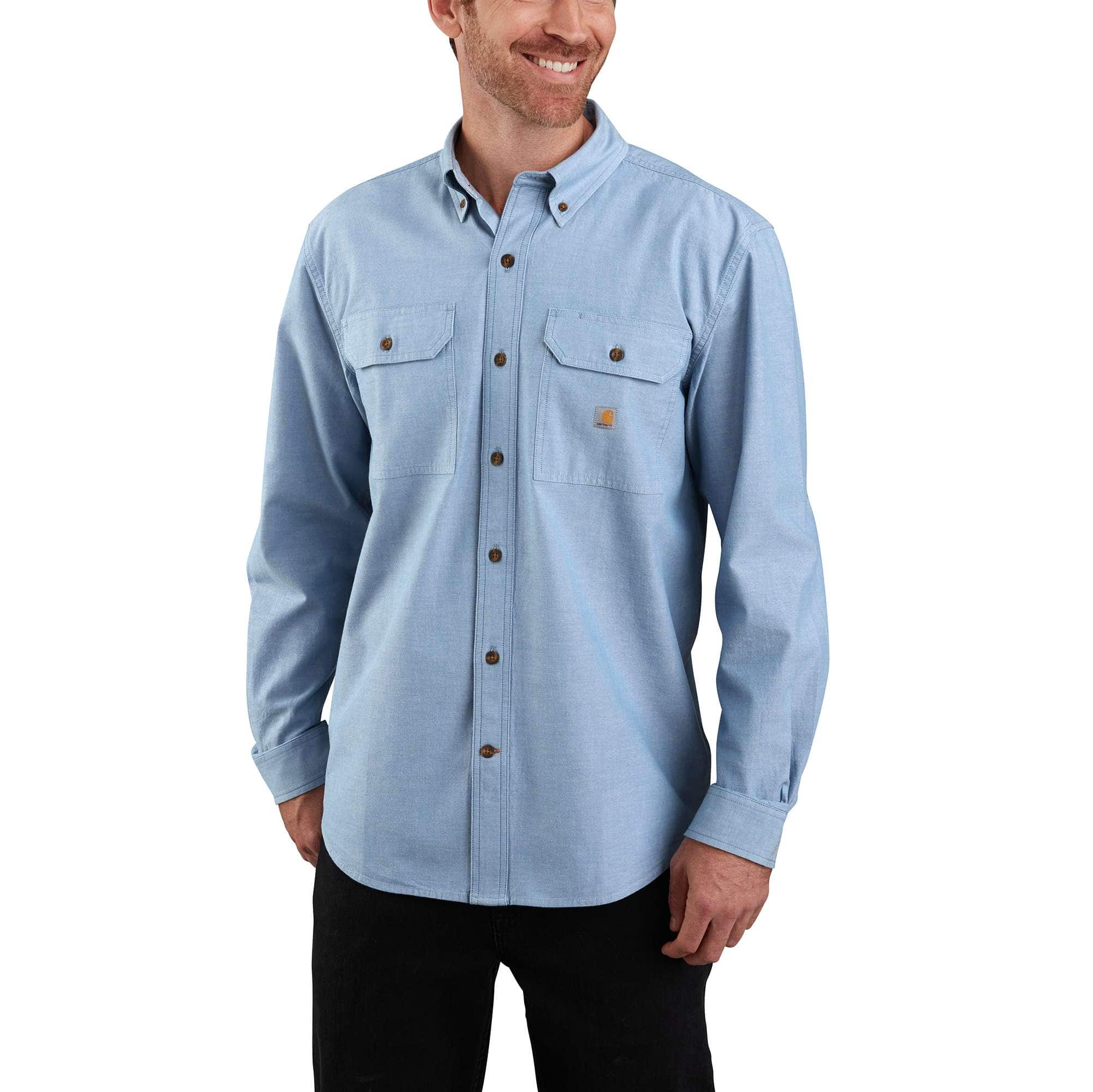 Loose Fit Midweight Chambray Long-Sleeve Shirt - Carhartt Outlet