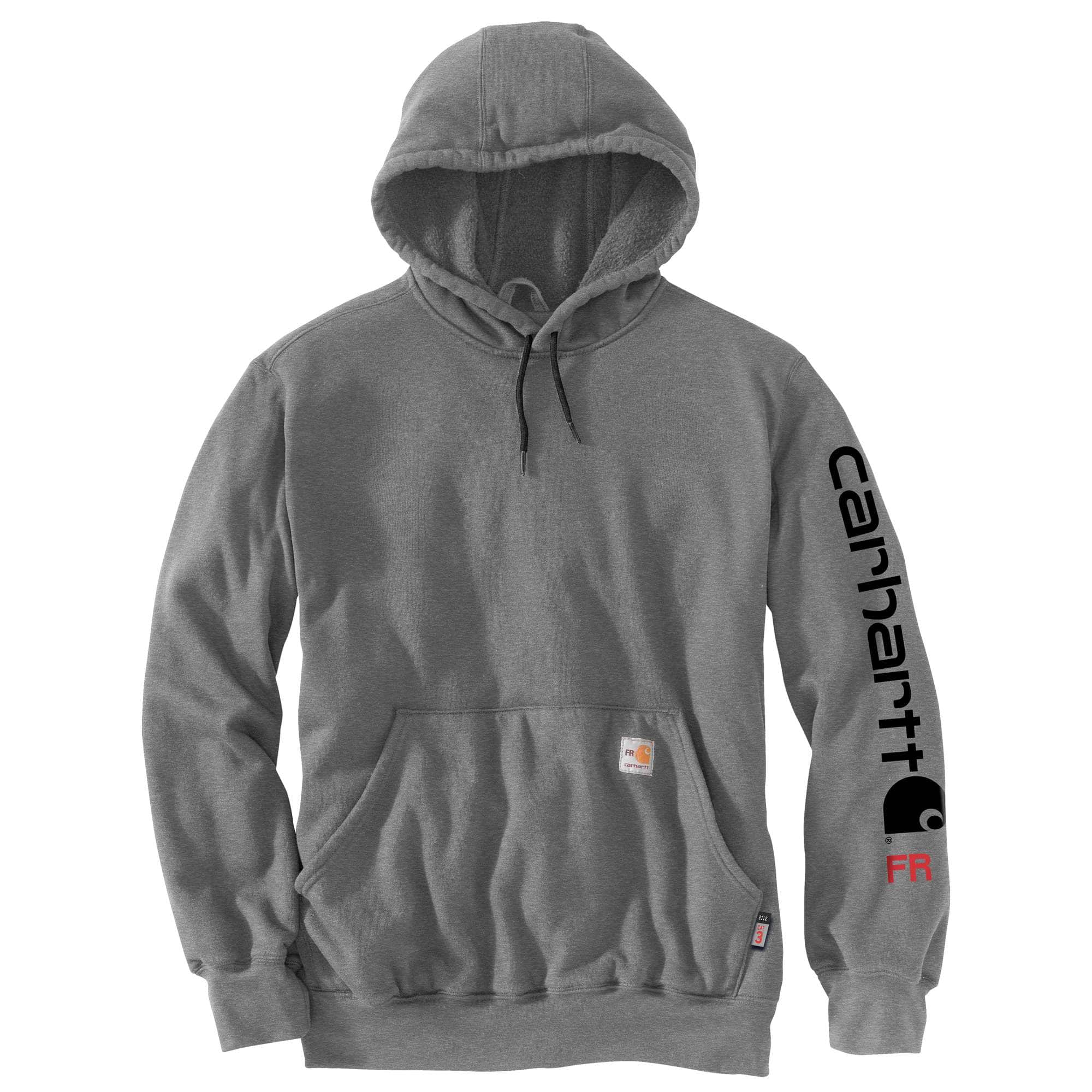 Flame-Resistant Carhartt Force Loose Fit Midweight Hooded Logo Graphic Hoodie - Carhartt Outlet