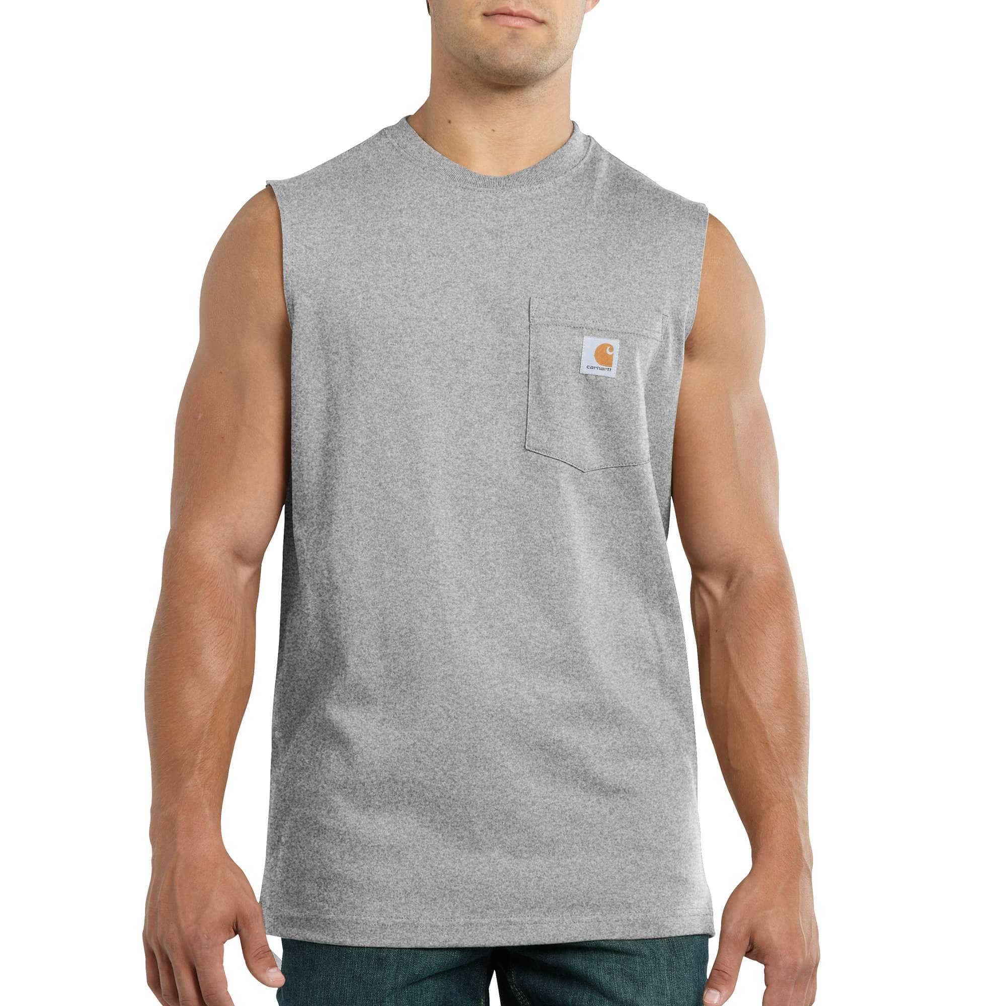 Relaxed Fit Heavyweight Sleeveless Pocket T-Shirt - Carhartt Outlet