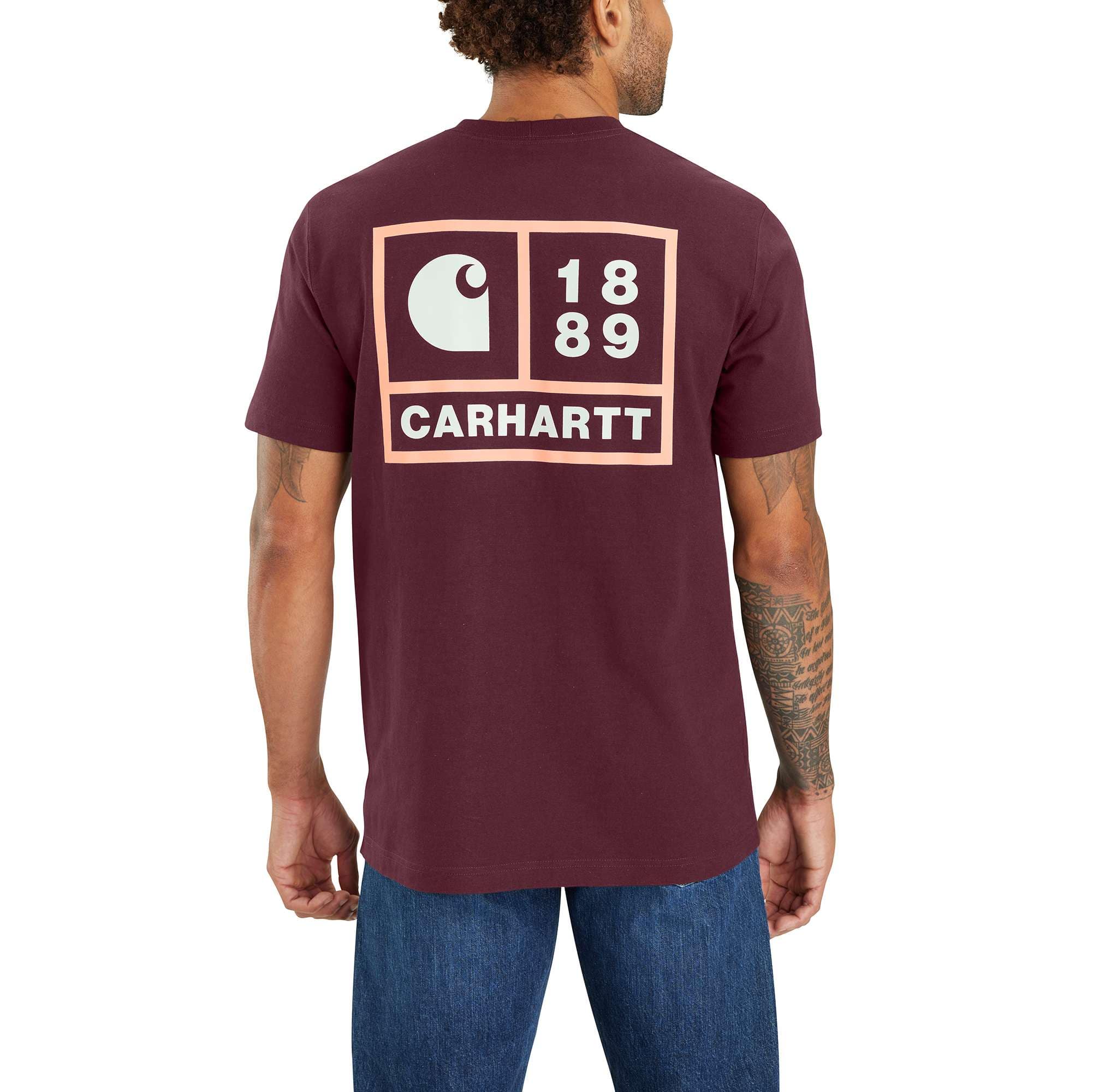 Relaxed Fit Heavyweight Short-Sleeve Pocket 1889 Graphic T-Shirt - Carhartt Outlet