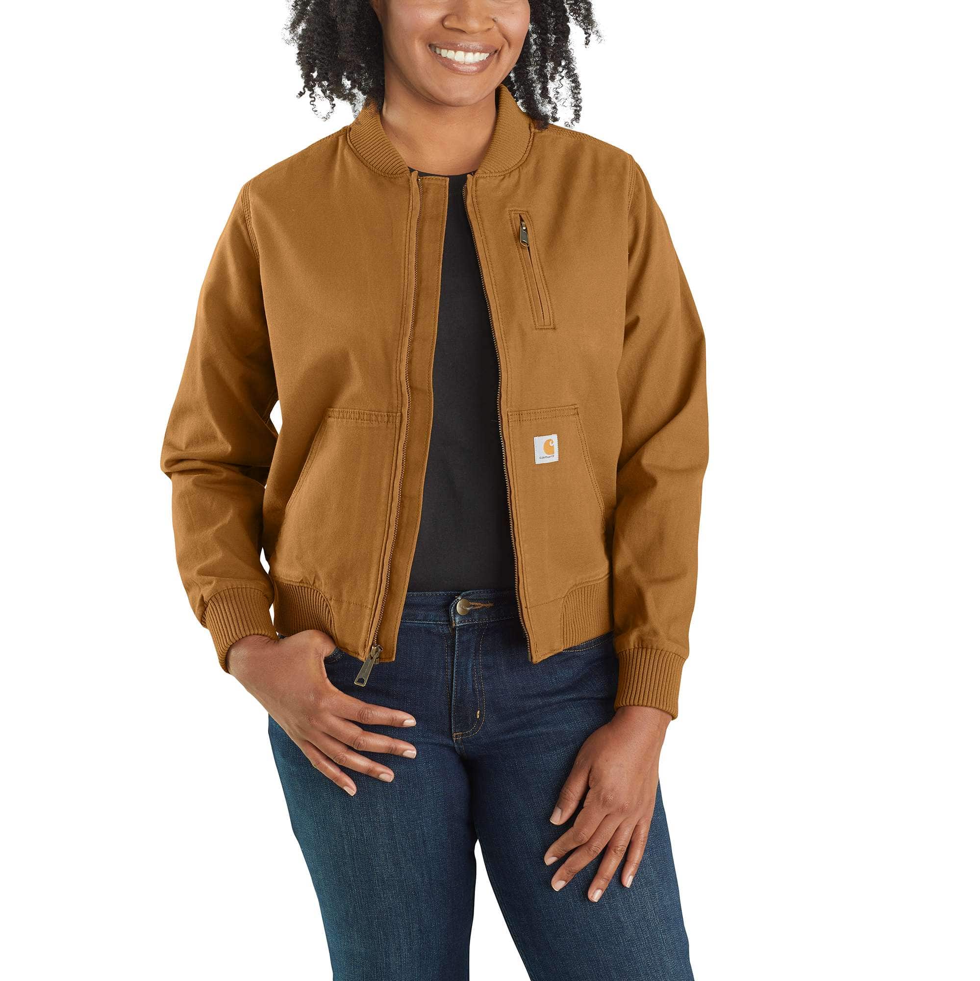 Women's Rugged Flex Relaxed Fit Canvas Jacket - 1 Warm Rating - Carhartt Outlet