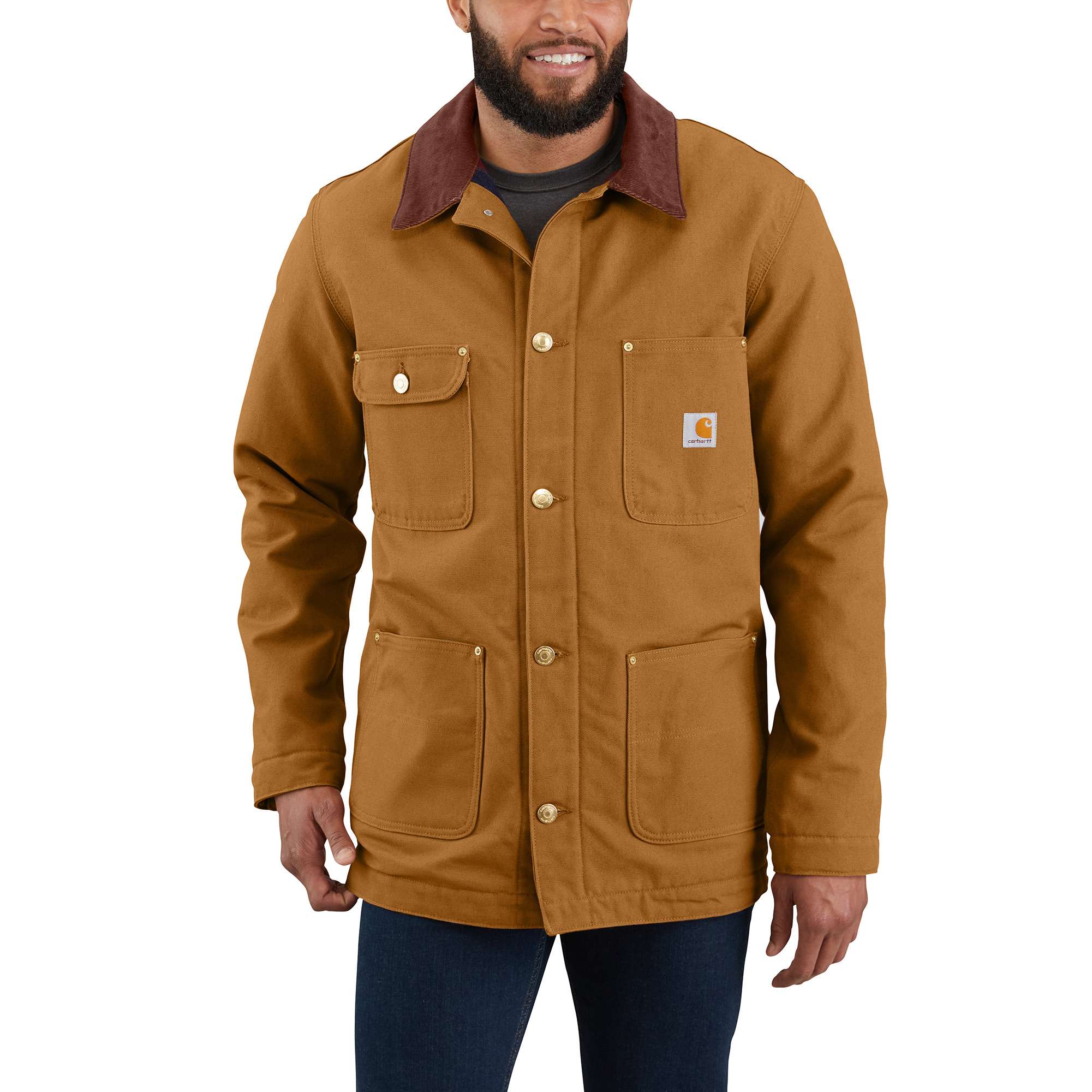 Loose Fit Firm Duck Blanket-Lined Chore Coat - 2 Warmer Rating - Carhartt Outlet