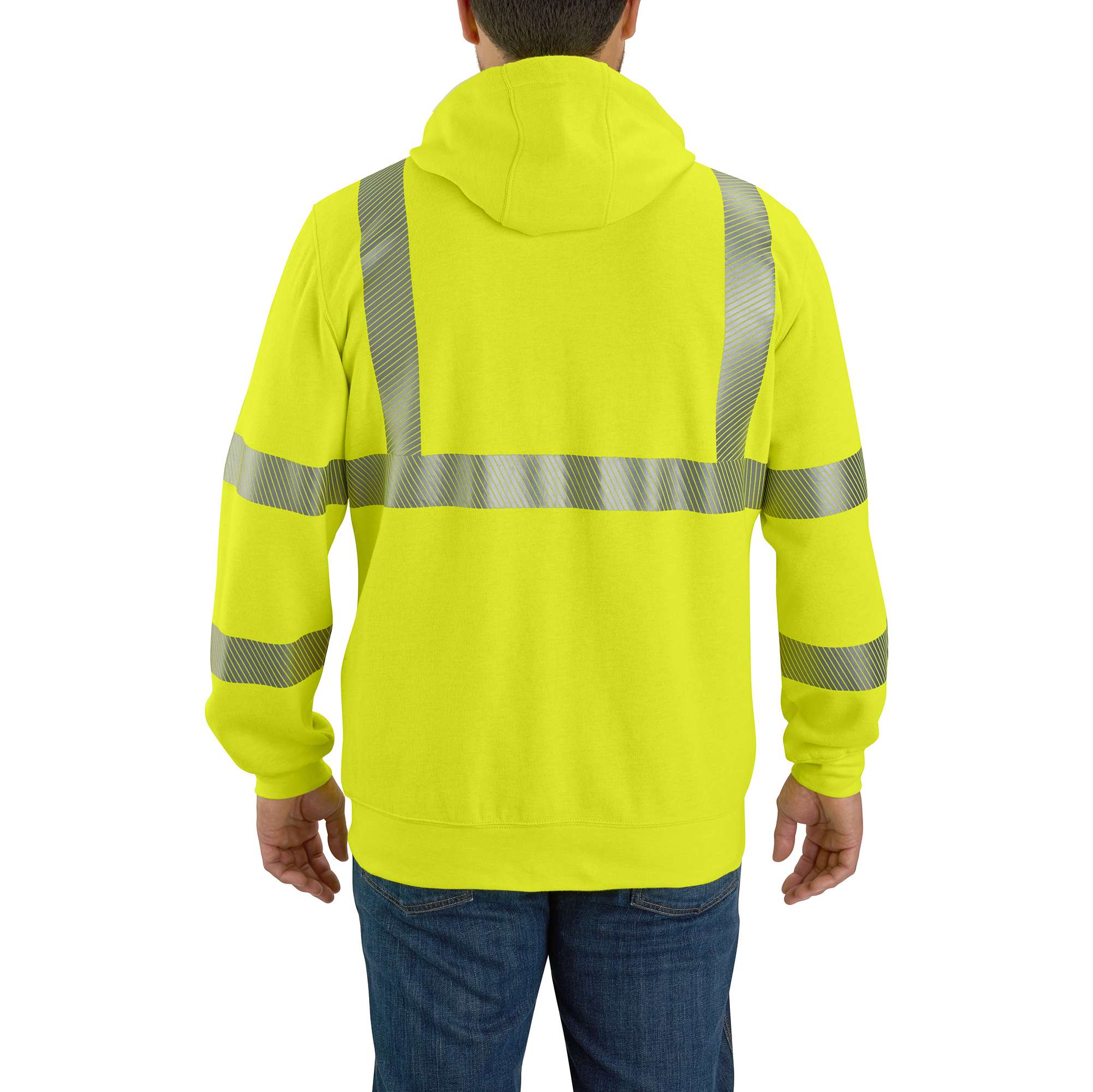 Flame Resistant High-Visibility Force Loose Fit Midweight Full-Zip Class 3 Sweatshirt - Carhartt Outlet