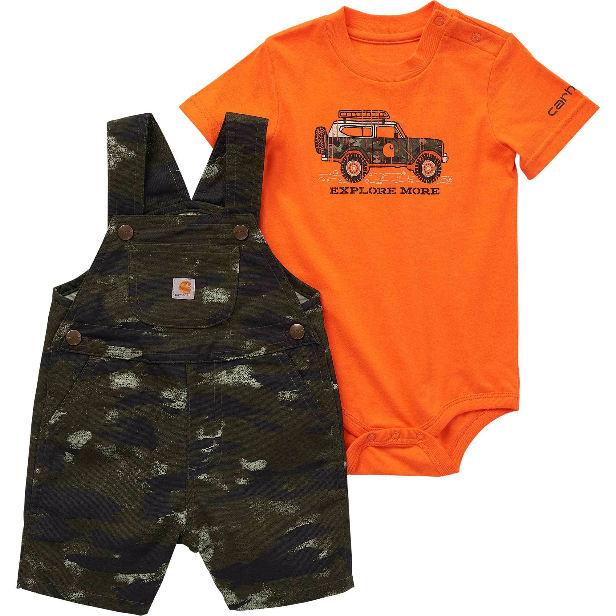 Boys' T-shirt and Canvas Camo Coverall Set (Infant) - Carhartt Outlet