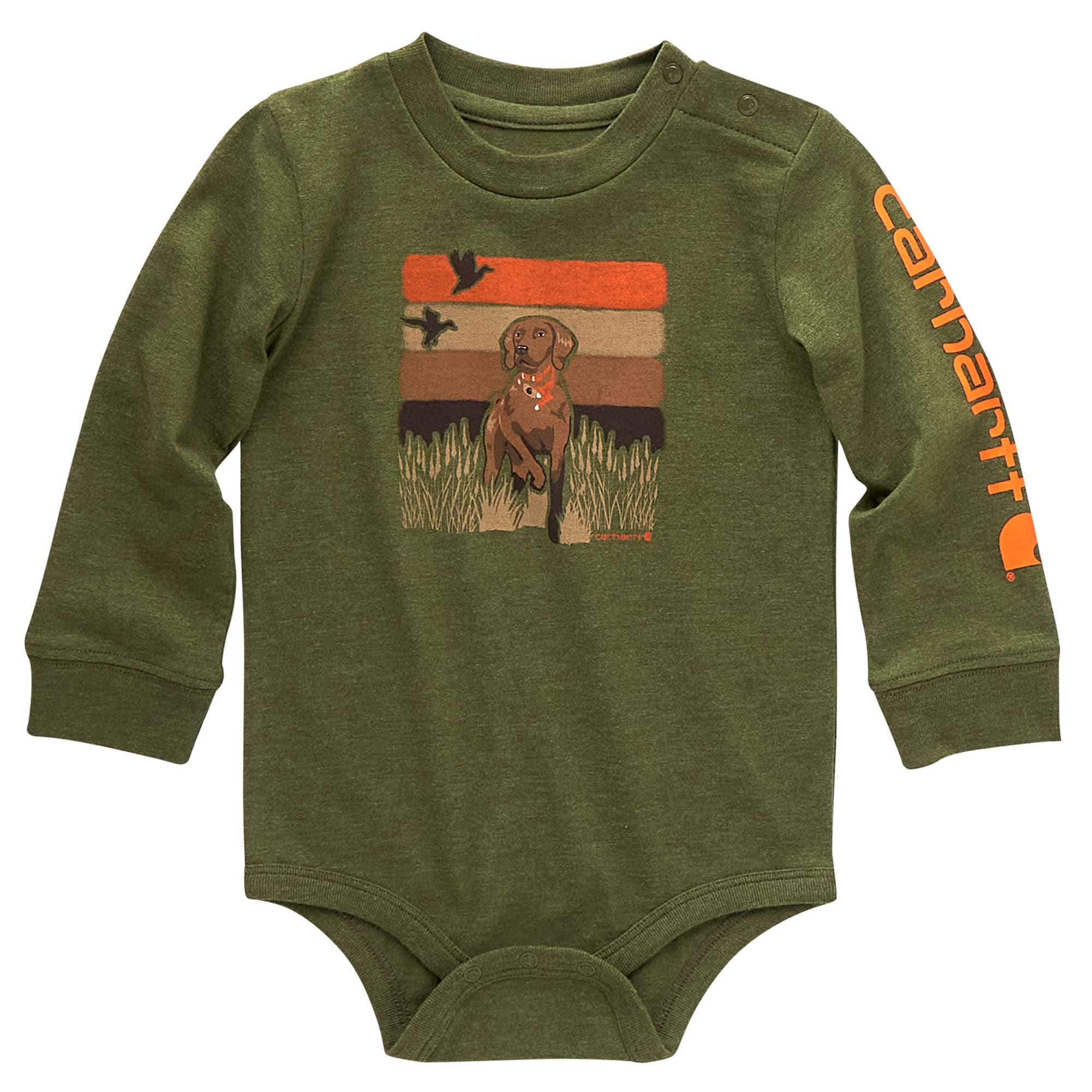 Boys' Long-Sleeve Dog Bodysuit - Carhartt Outlet