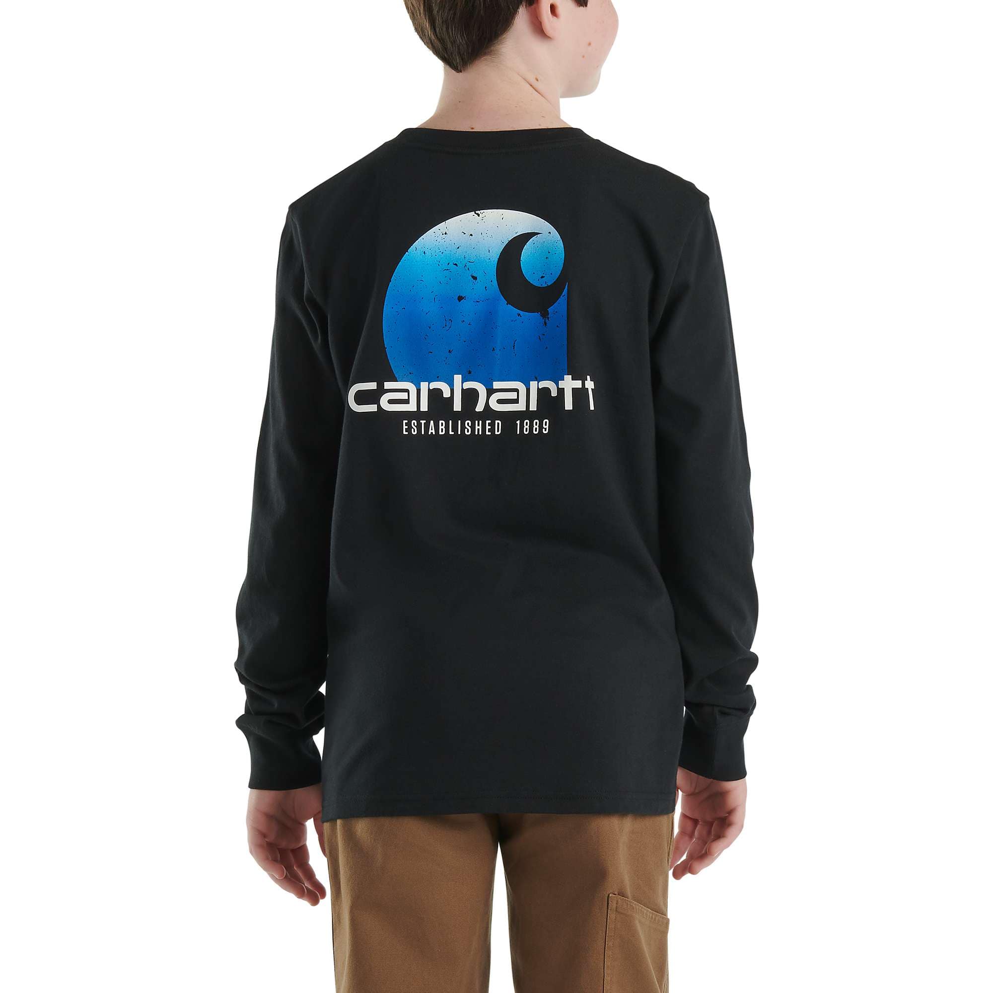 Boys' Long-Sleeve Pocket T-Shirt - Carhartt Outlet