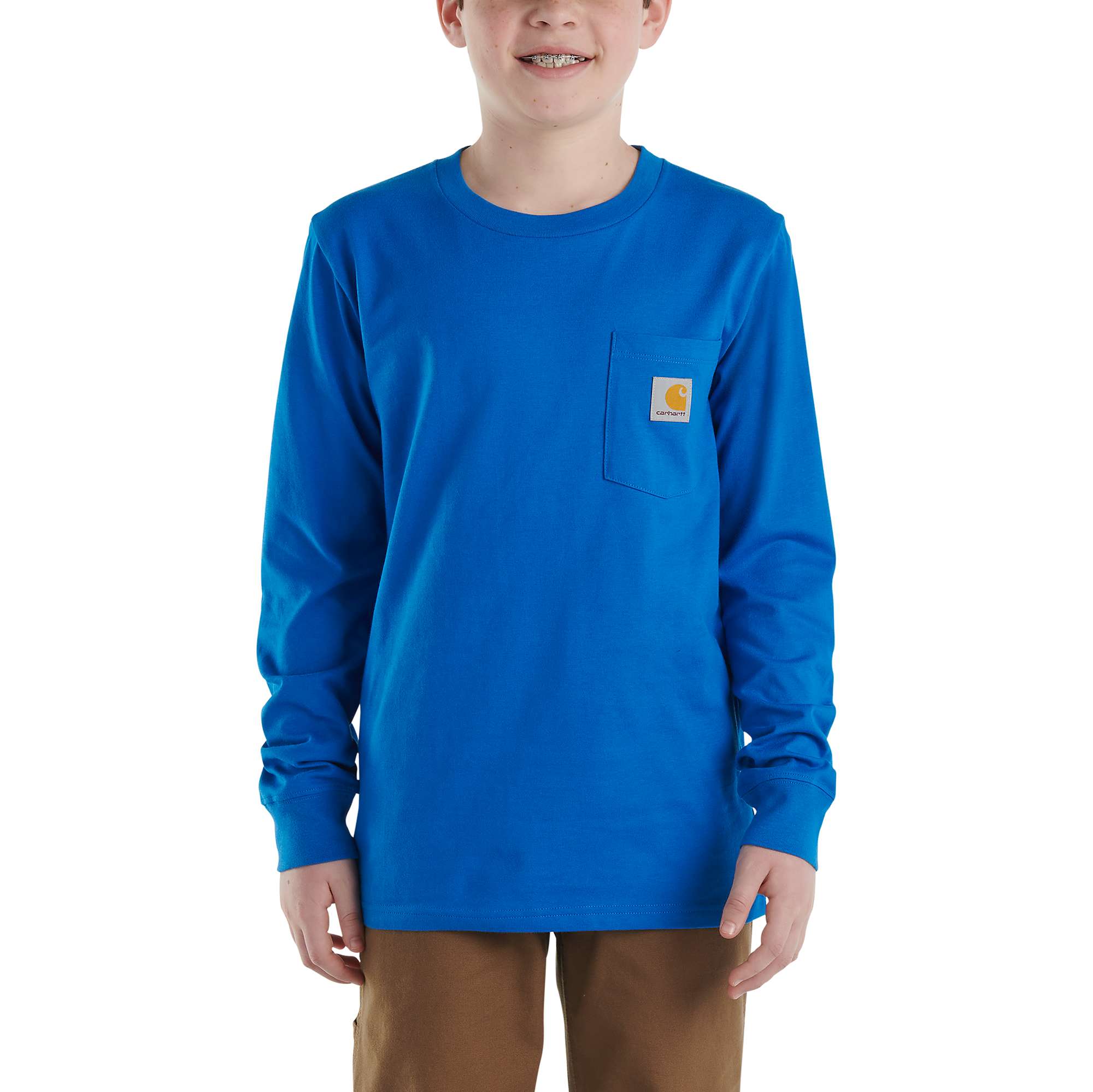 Boys' Long-Sleeve Pocket T-Shirt - Carhartt Outlet
