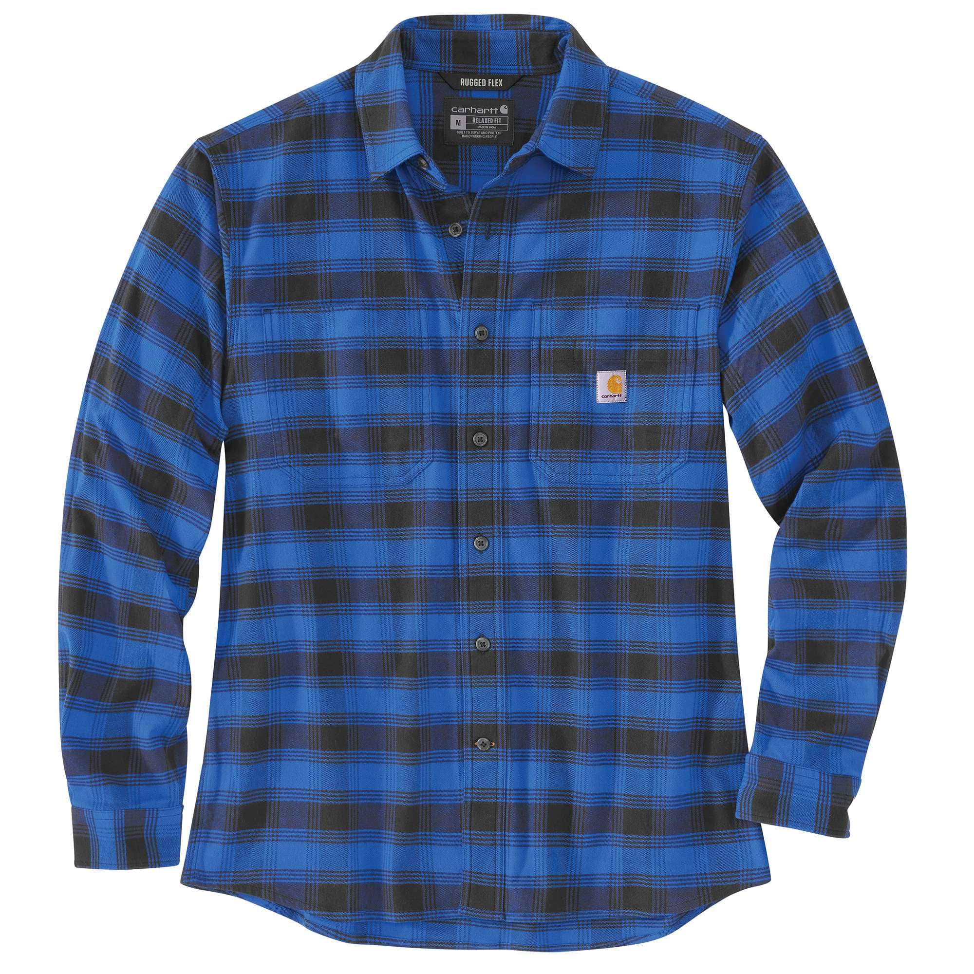 Rugged Flex Relaxed Fit Midweight Flannel Long-Sleeve Plaid Shirt - Carhartt Outlet