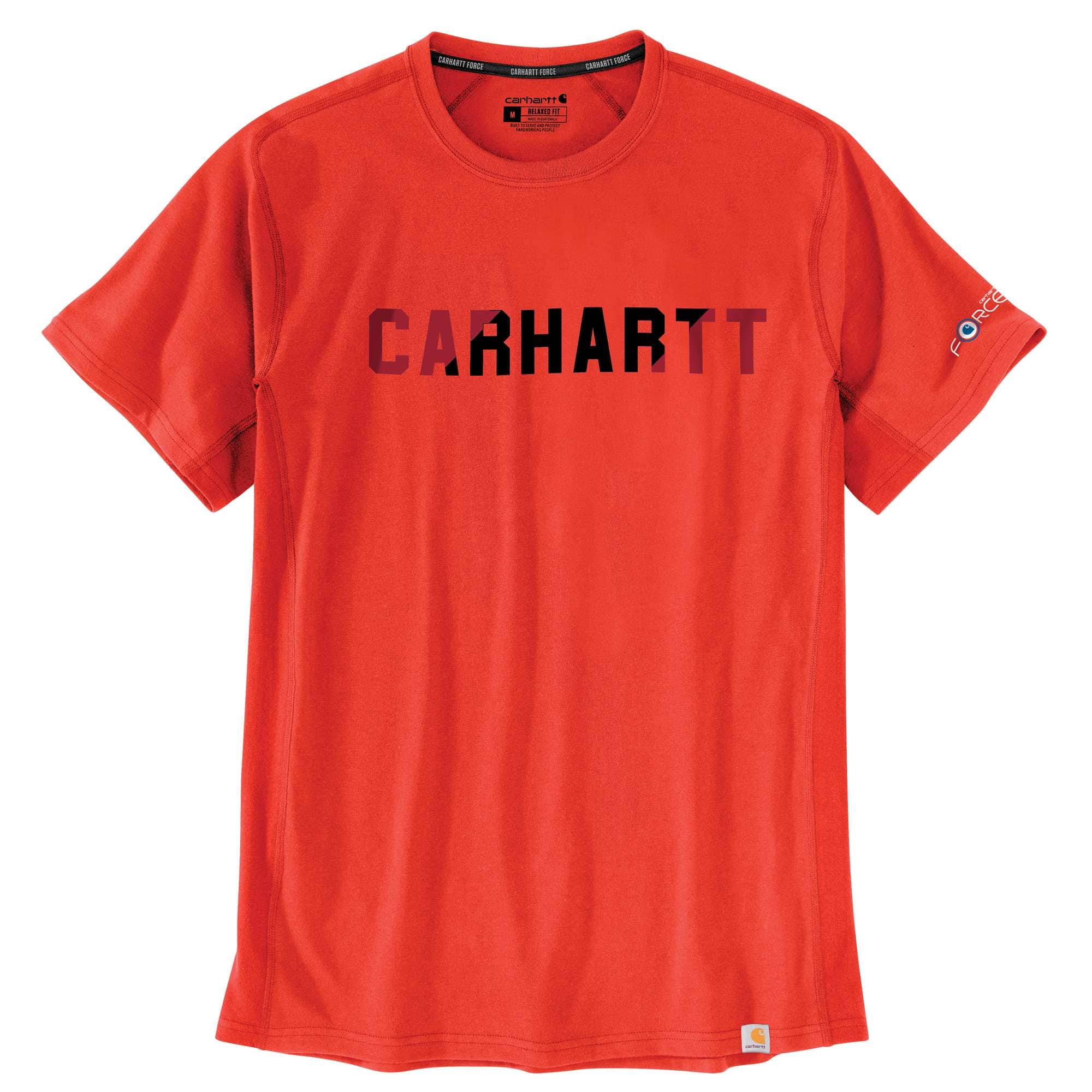 Carhartt Force Relaxed Fit Midweight Short-Sleeve Block Logo Graphic T-Shirt - Carhartt Outlet