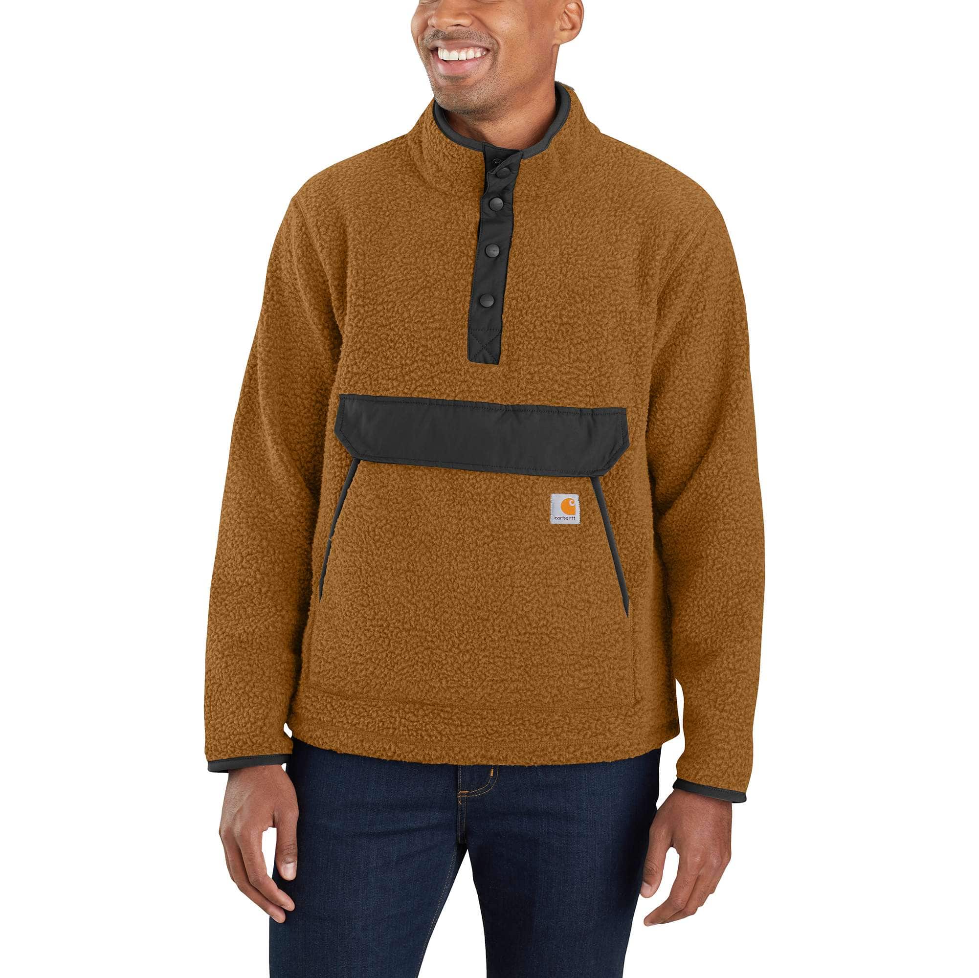 Relaxed Fit Fleece Snap Front Jacket - 2 Warmer Rating - Carhartt Outlet