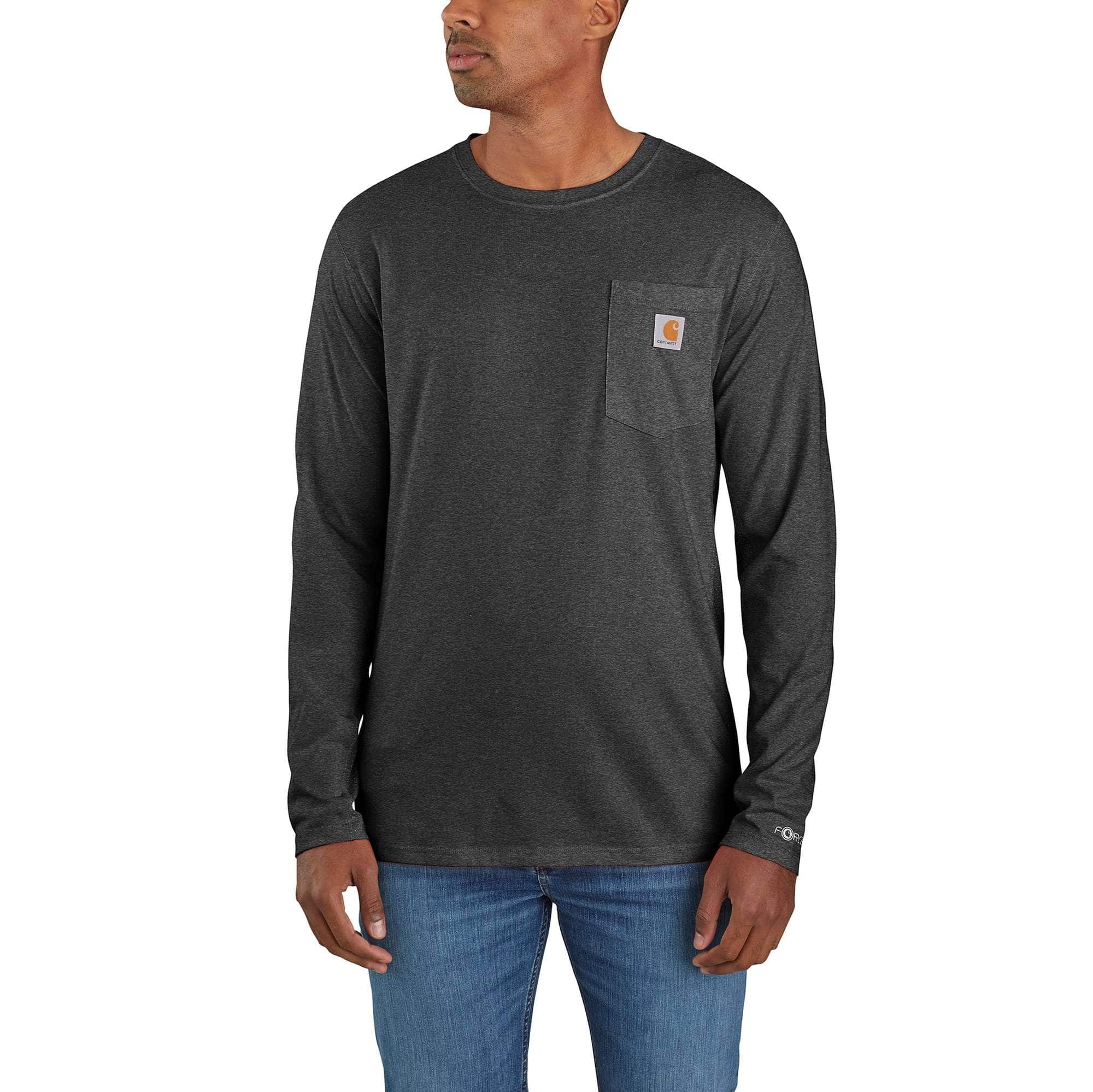Carhartt Force Relaxed Fit Midweight Long-Sleeve Pocket T-Shirt - Carhartt Outlet