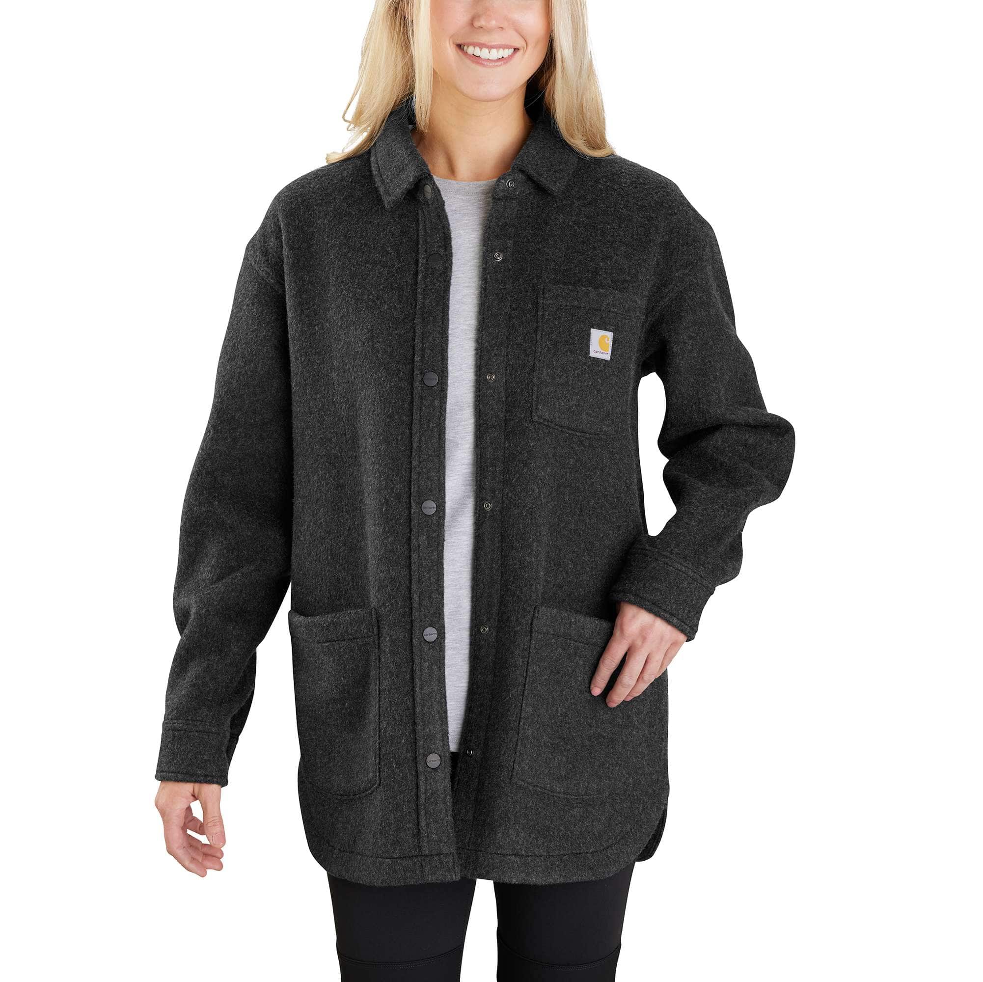 Women's Loose Fit Fleece Shirt Jac - Carhartt Outlet