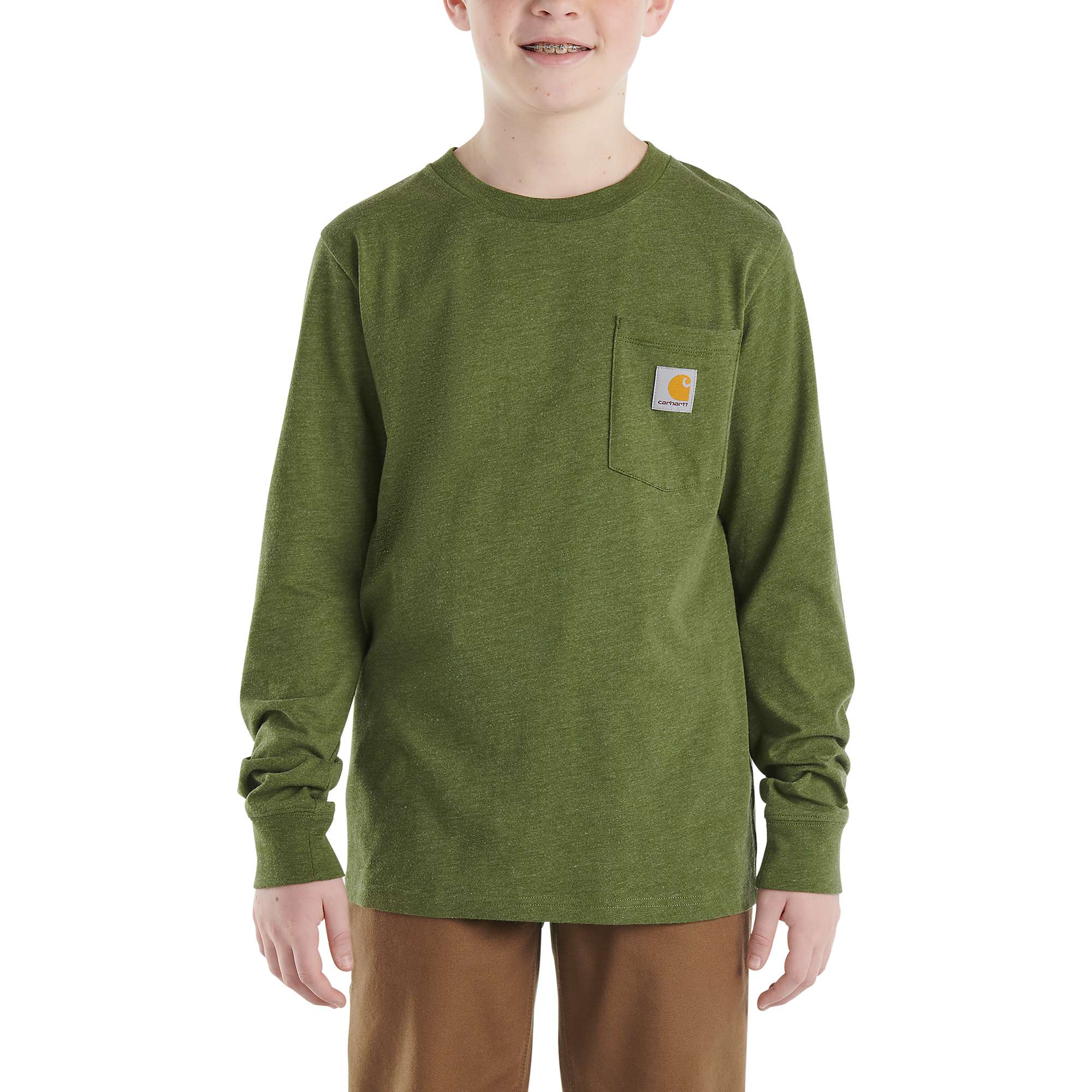 Boys' Long-Sleeve Dog Pocket T-Shirt - Carhartt Outlet