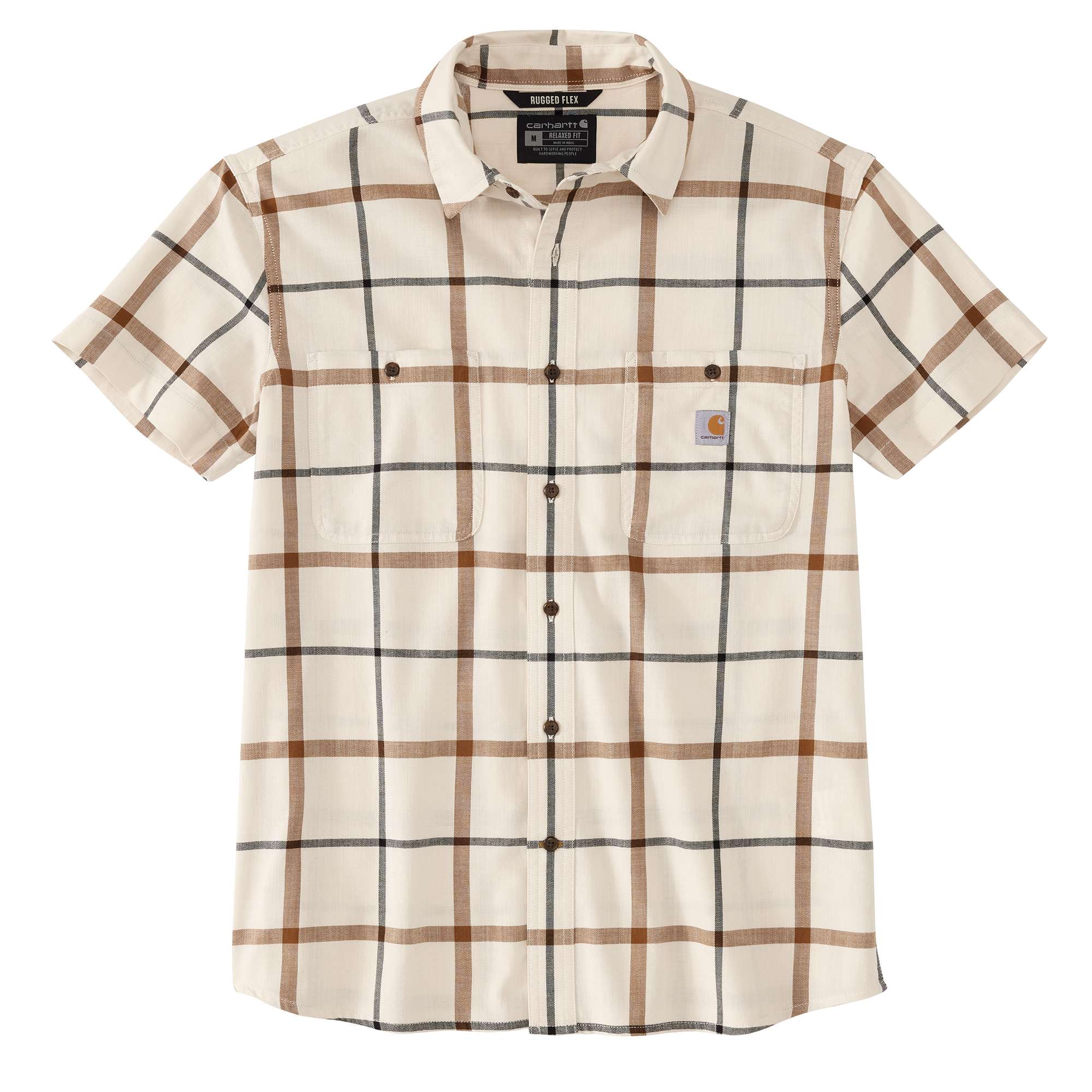 Rugged Flex Relaxed Fit Lightweight Short-Sleeve Plaid Shirt - Carhartt Outlet